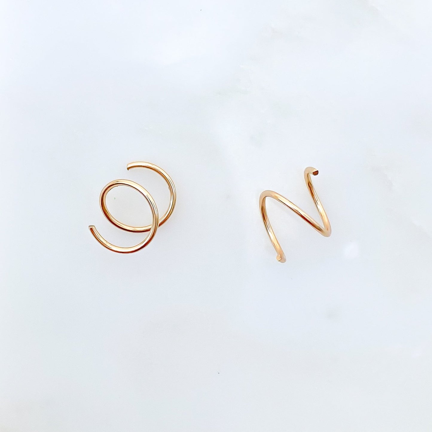Faux Twist Hoop Earrings