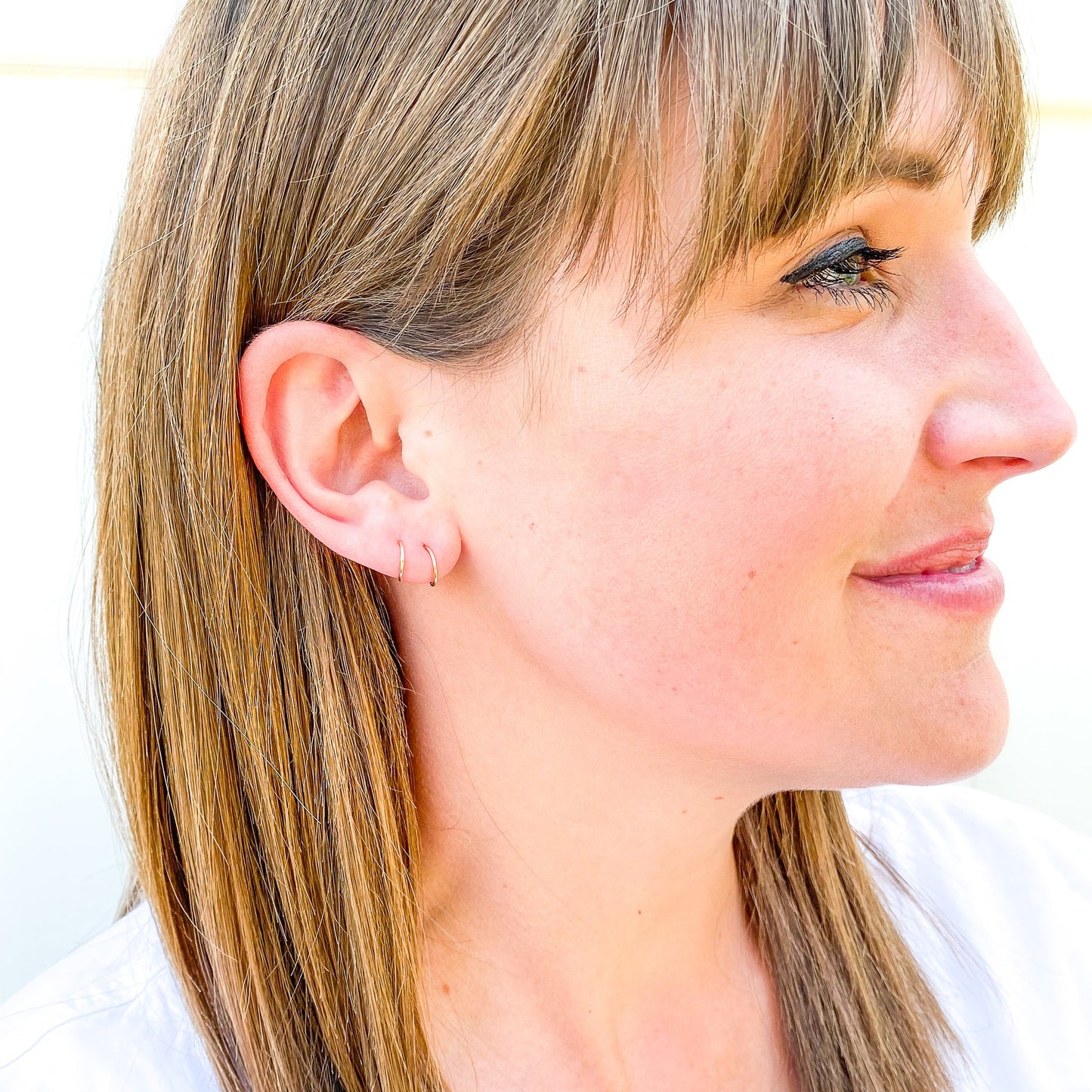 Faux Twist Hoop Earrings