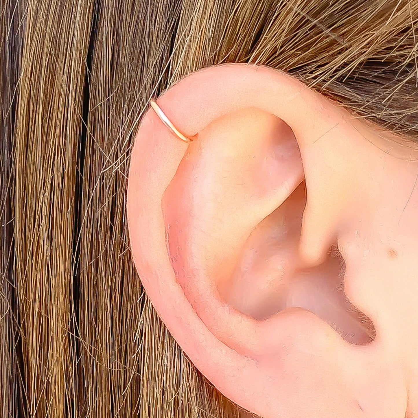 Cartilage Mini Ear Cuff, Sterling Silver