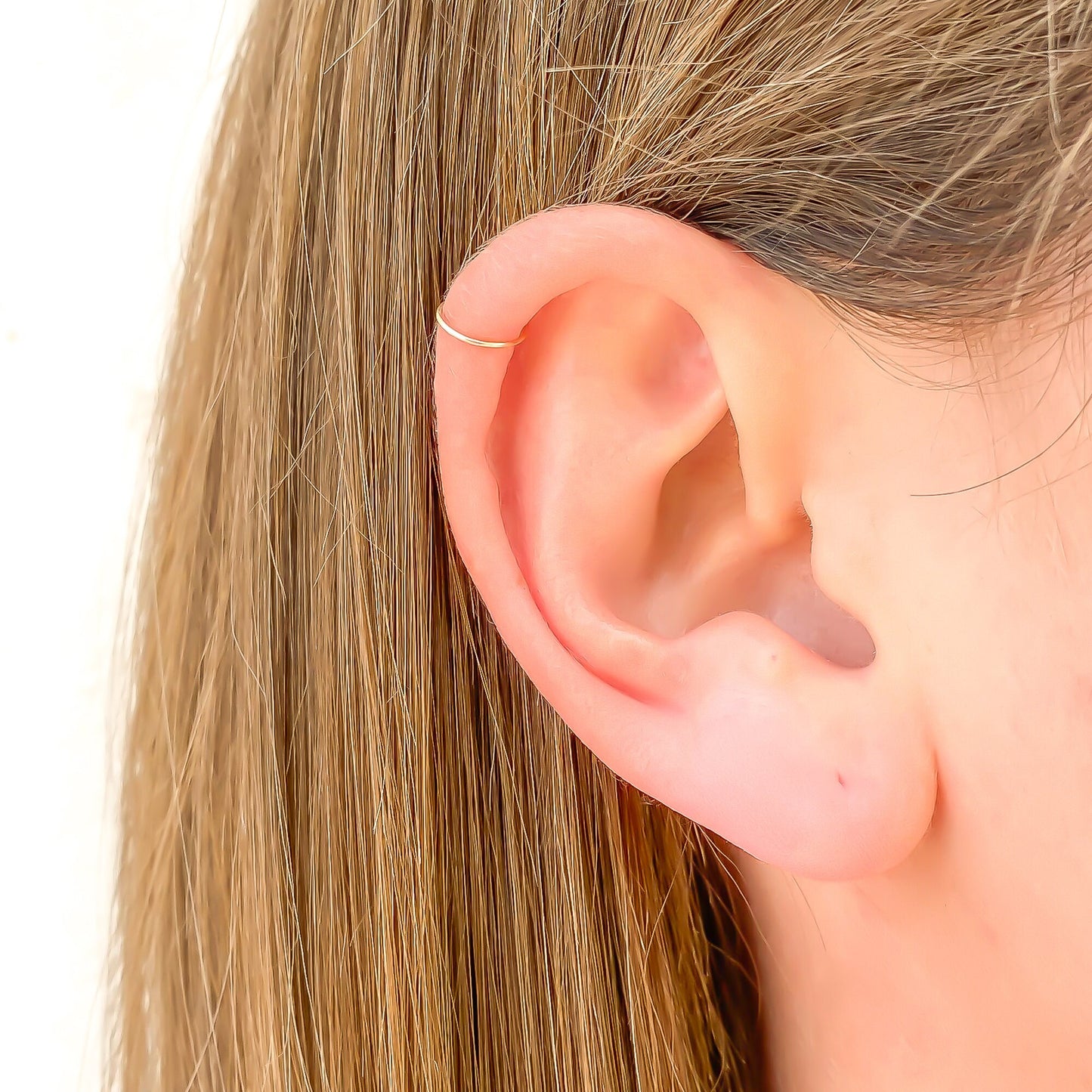 Solid 14K Gold Cartilage Hoop