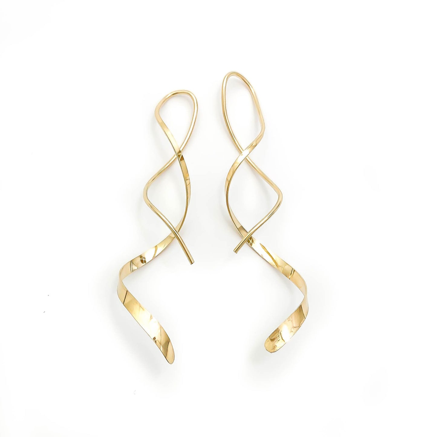 Long Spiral Earrings