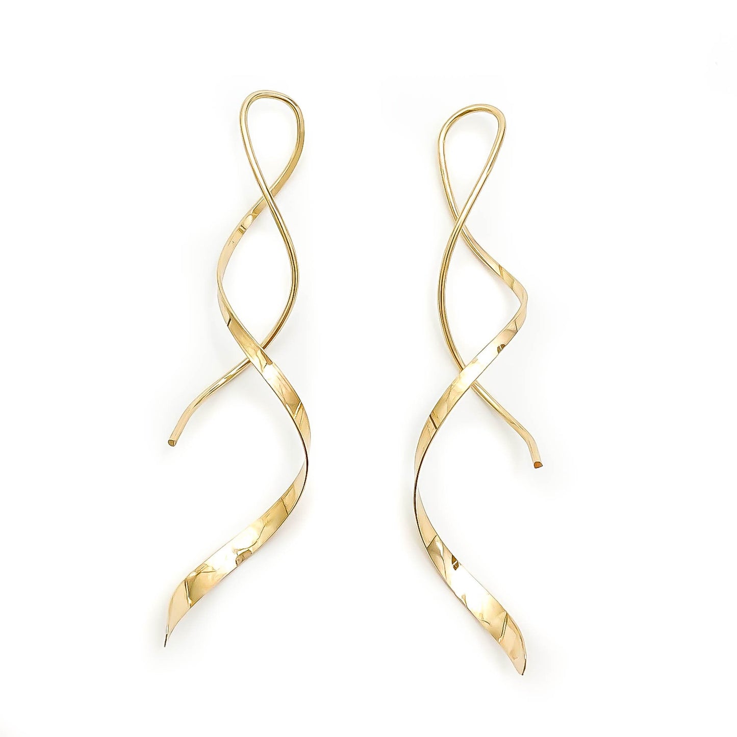 Long Spiral Earrings