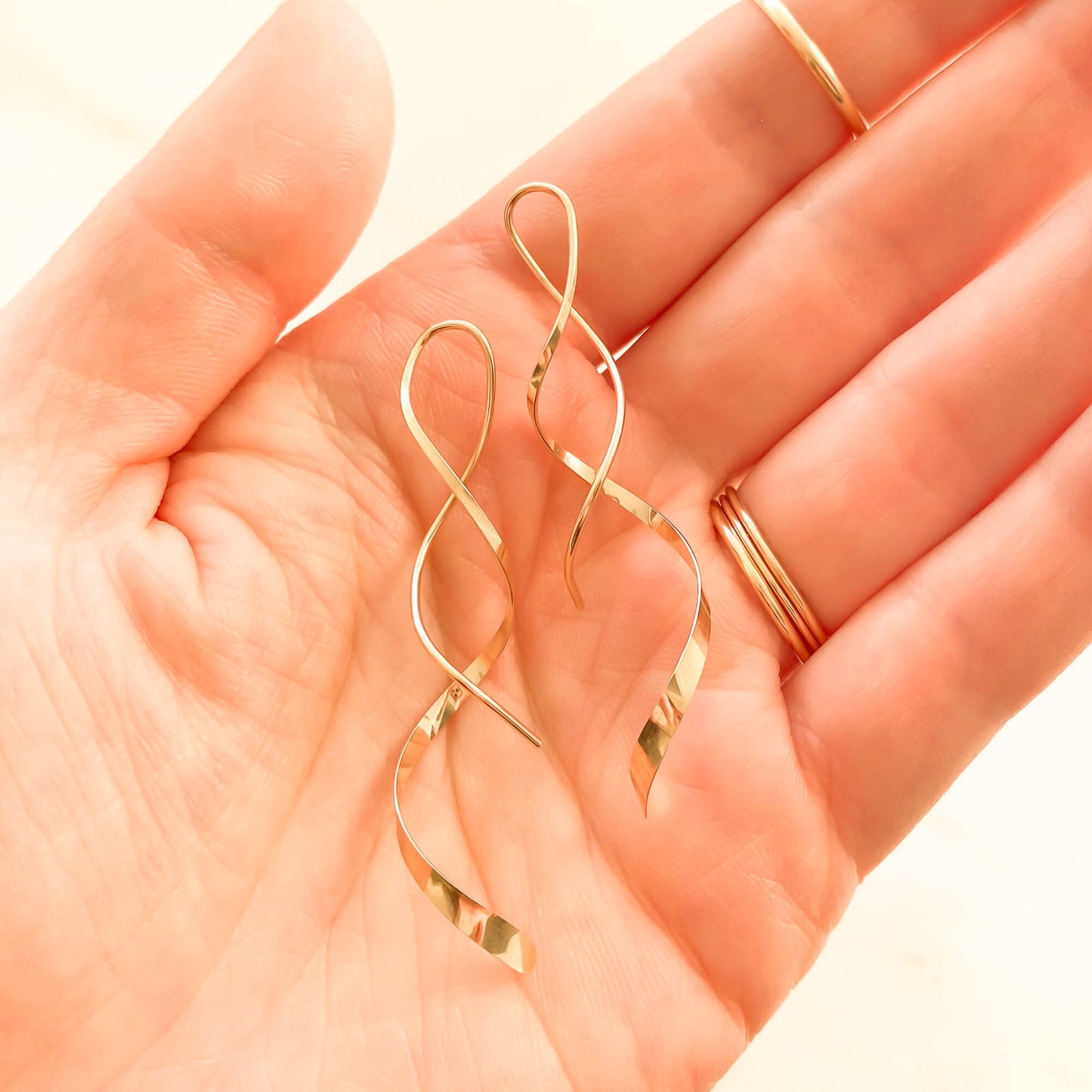 Long Spiral Earrings