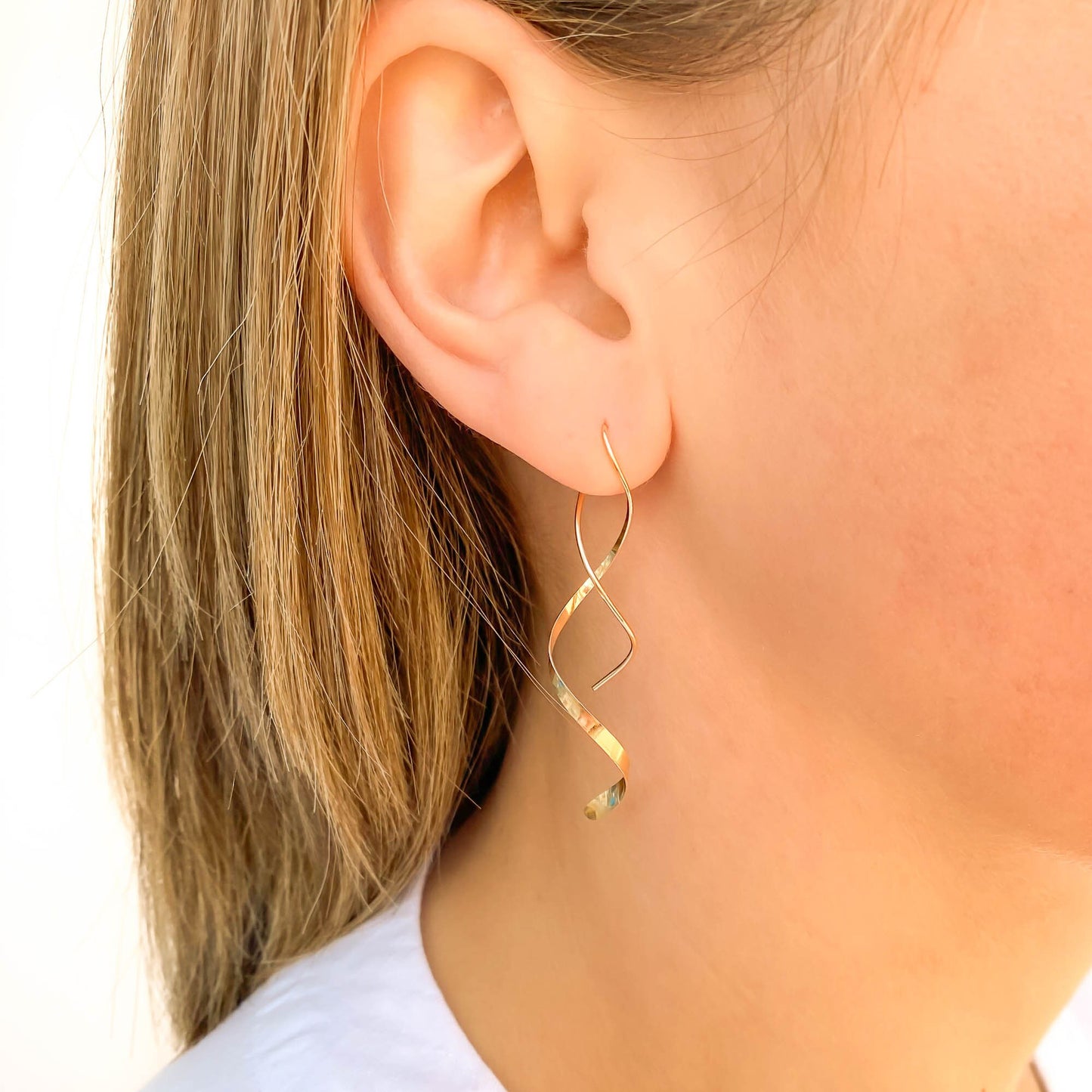 Long Spiral Earrings