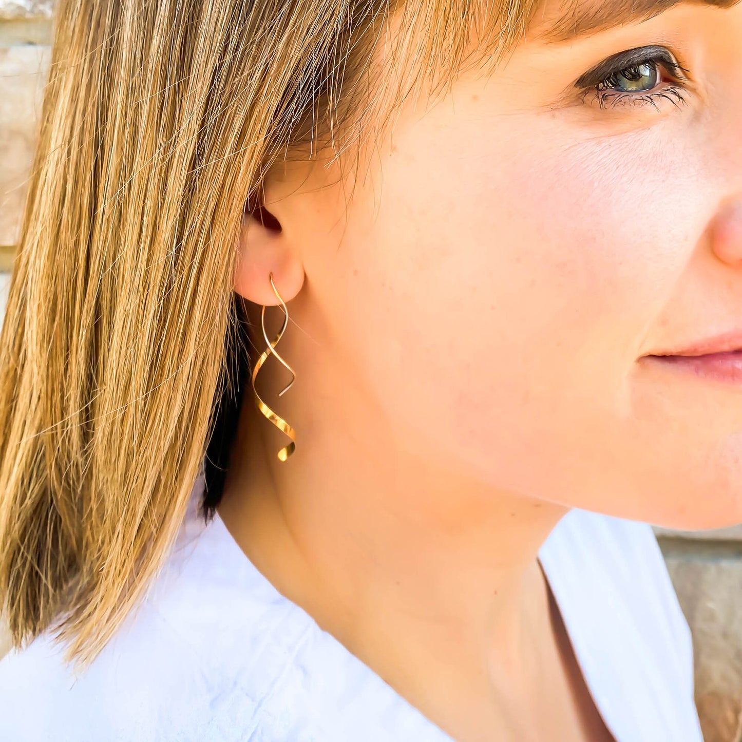 Long Spiral Earrings