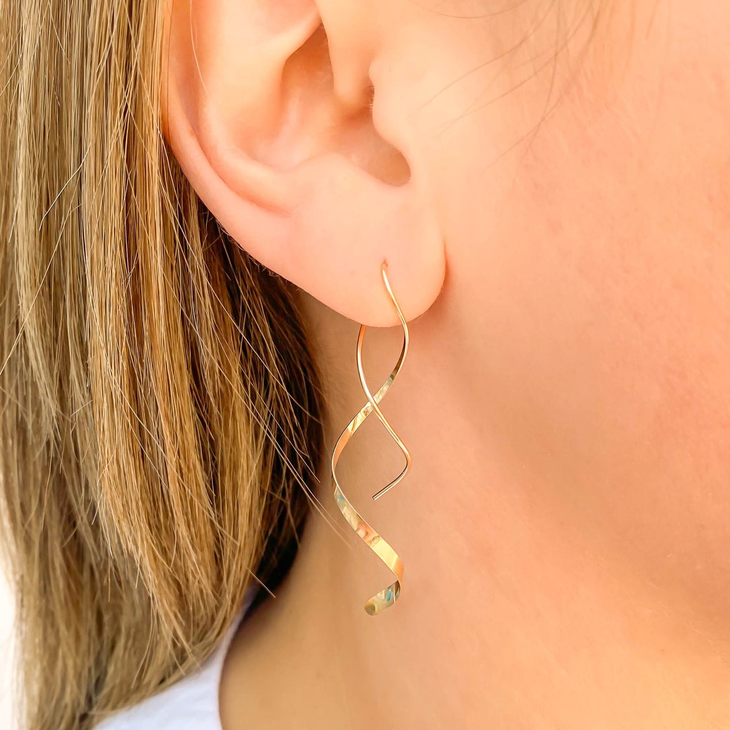 Long Spiral Earrings