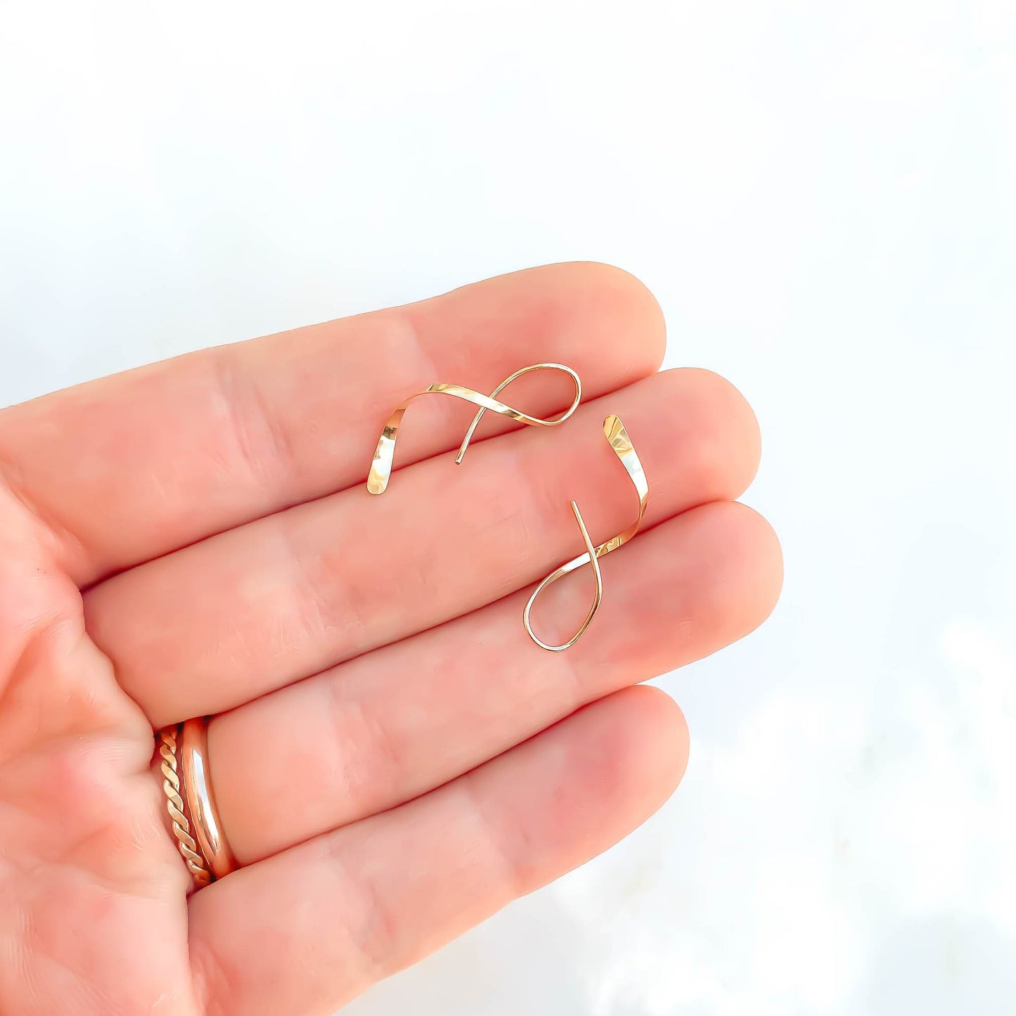 14K Gold Filled Mini Spiral Earrings