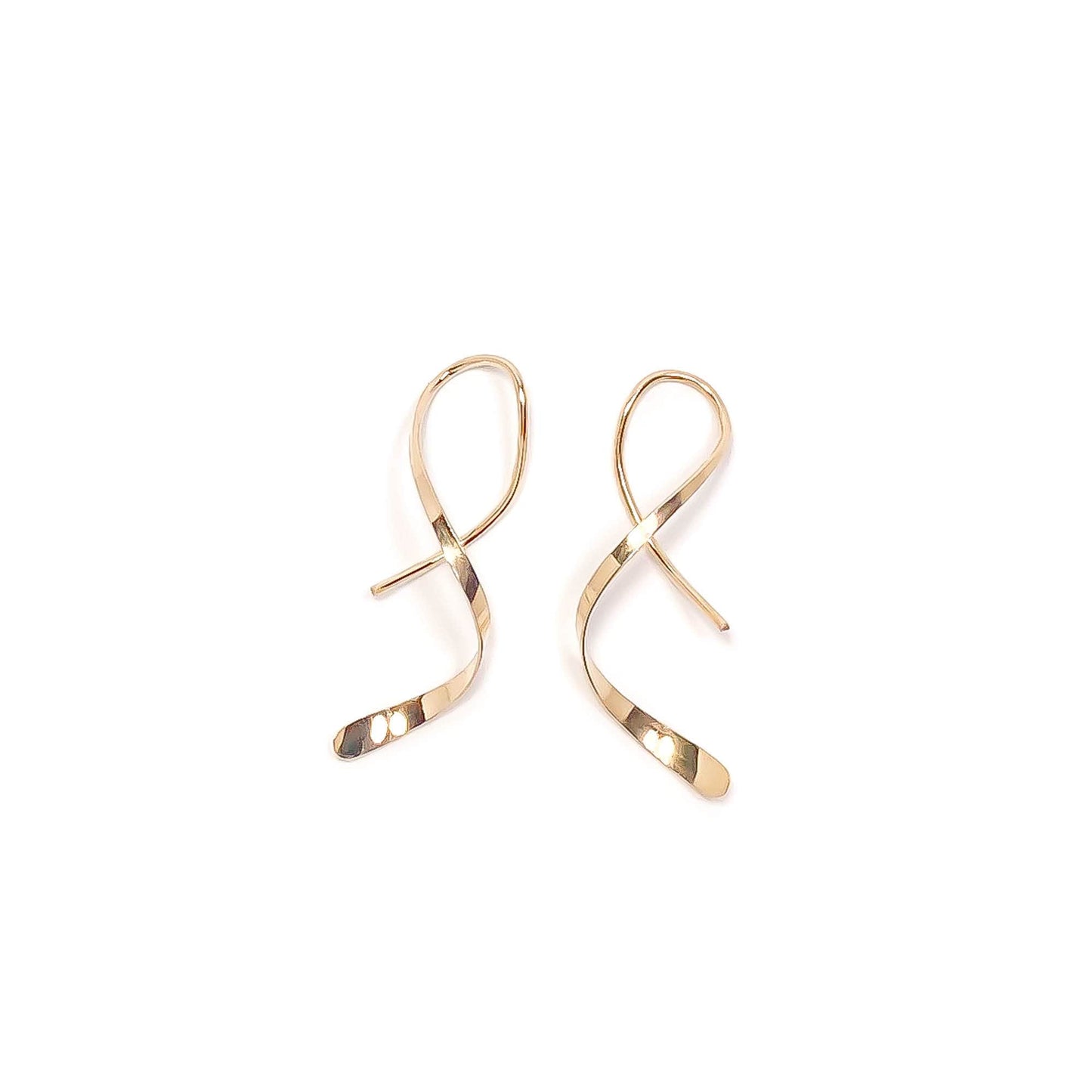 14K Gold Filled Mini Spiral Earrings