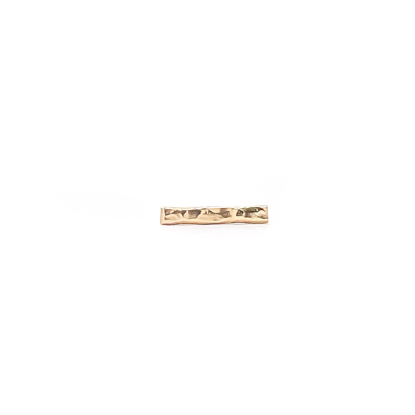 14K Tiny Bar Studs
