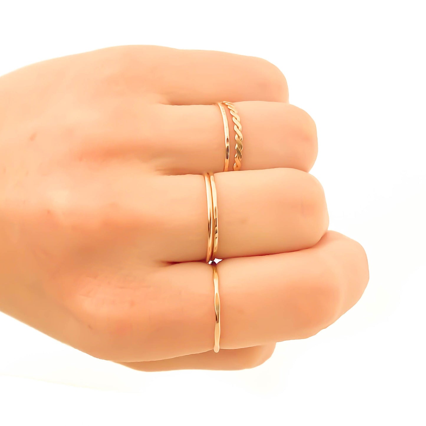 Gold Filled Stacking Ring Set
