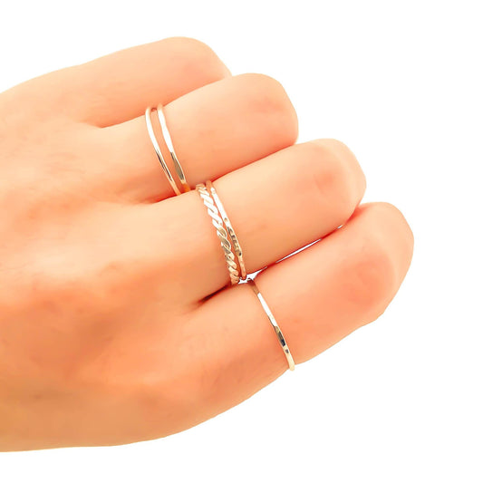 Sterling Silver Stacking Ring Set