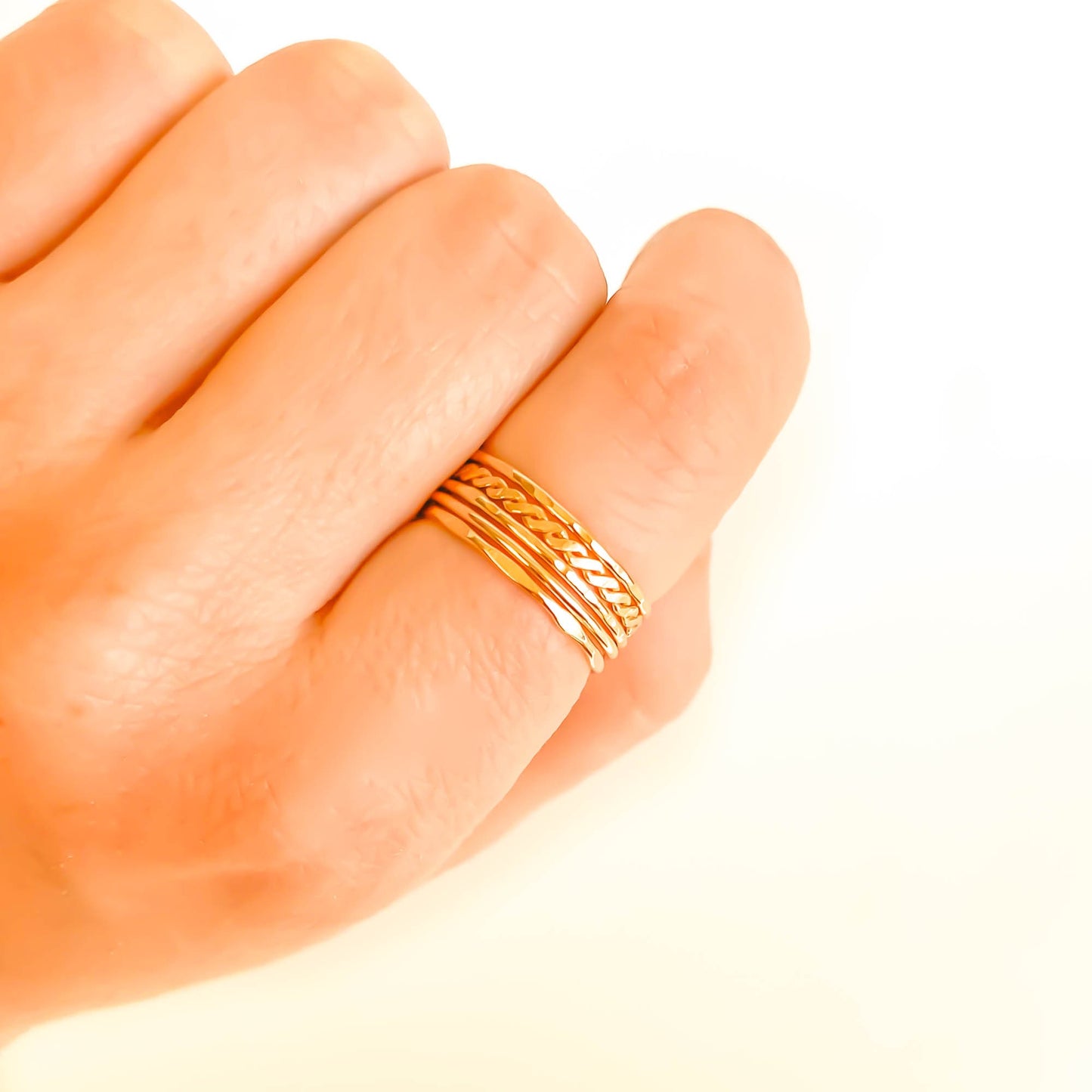 Gold Filled Stacking Ring Set