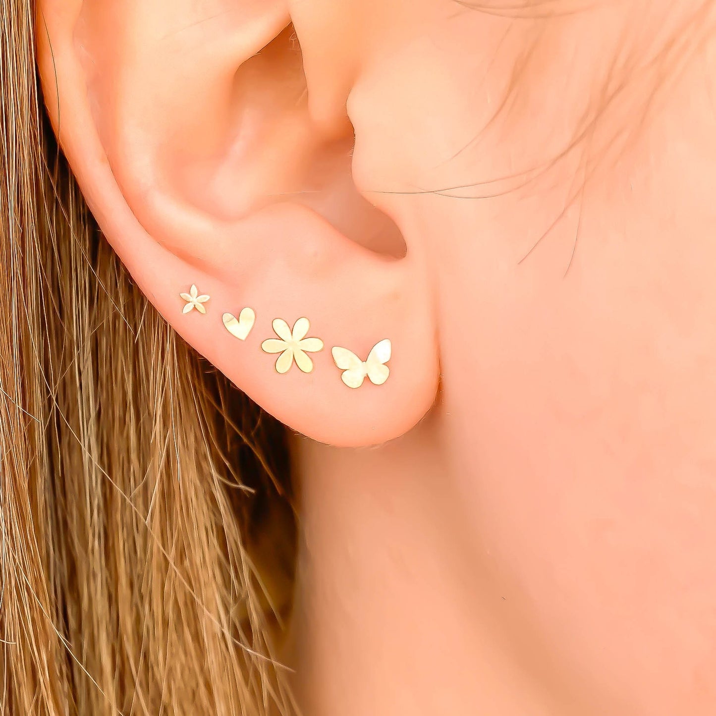 Single or Pair of Solid 14K Gold Earrings