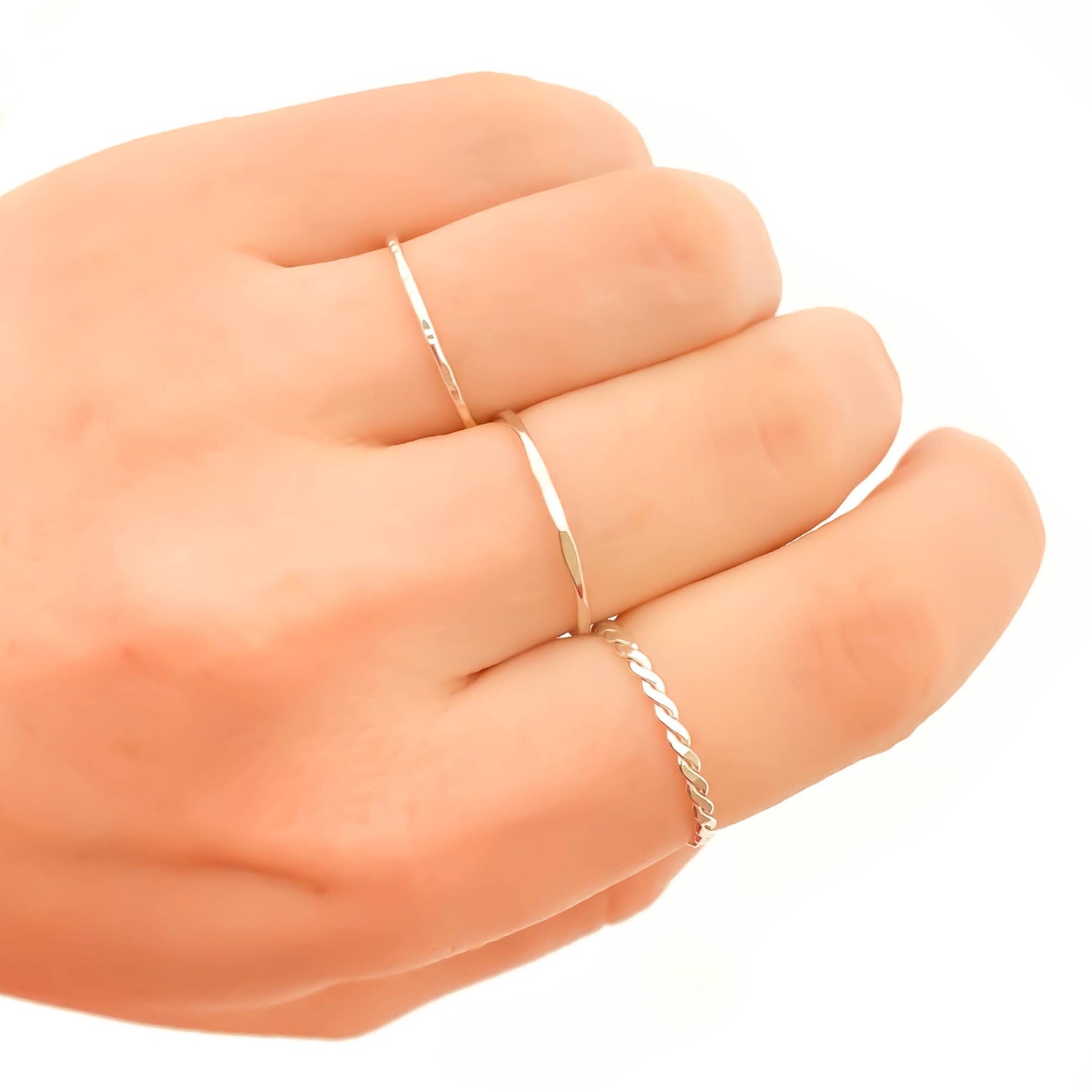 Stacking Ring Set, Sterling Silver