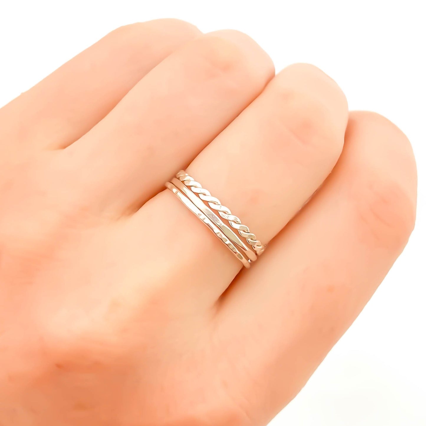 Stacking Ring Set, Sterling Silver