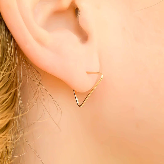 Triangle Hoop Earrings