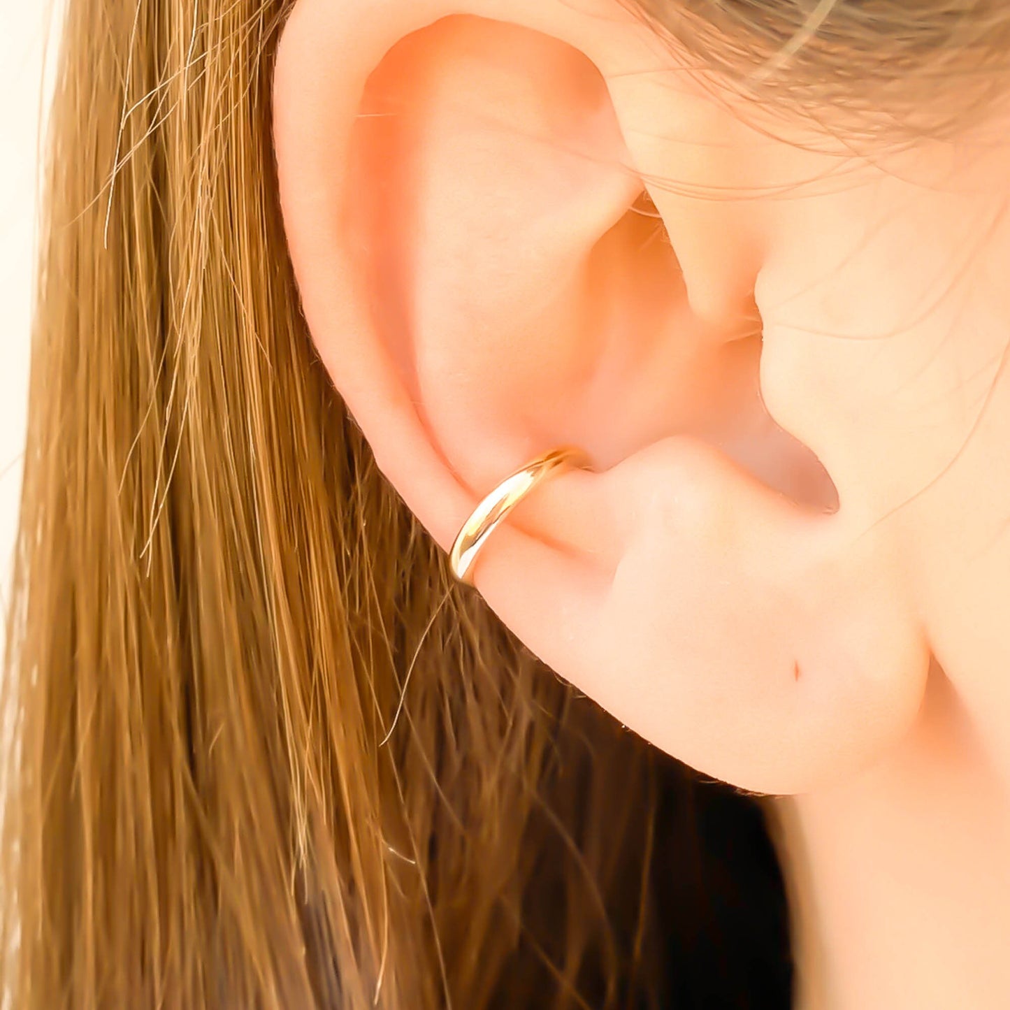 Half Round Gold Filled Conch Ear Cuff, 12 Gauge