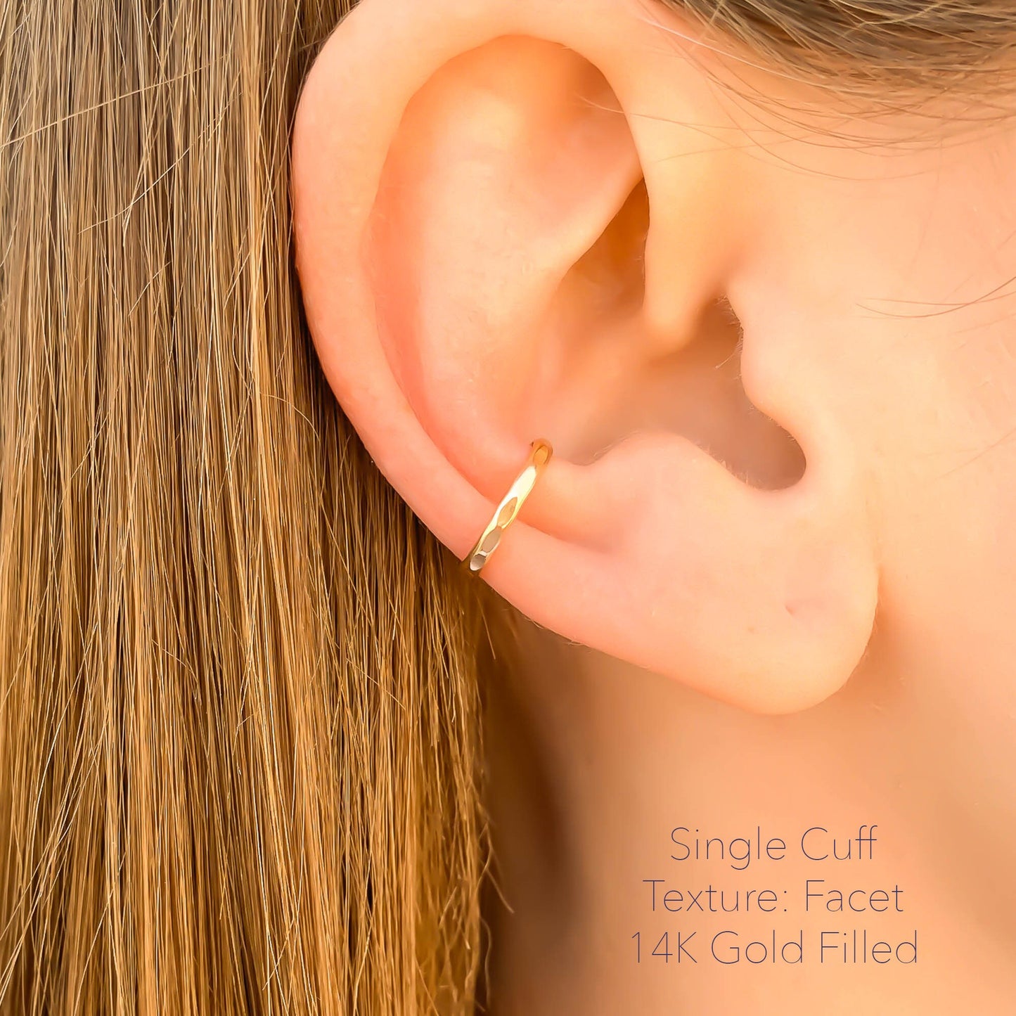 Set or Single Ear Cuff, 14K Gold Filled