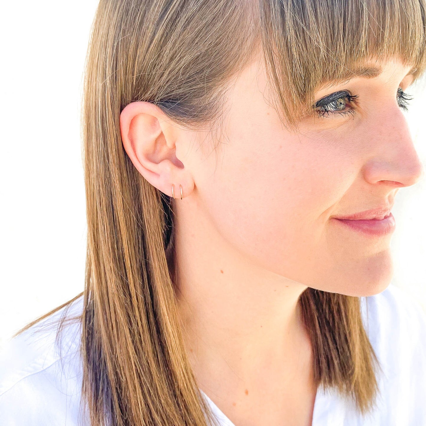 Solid Gold Hoop Earrings