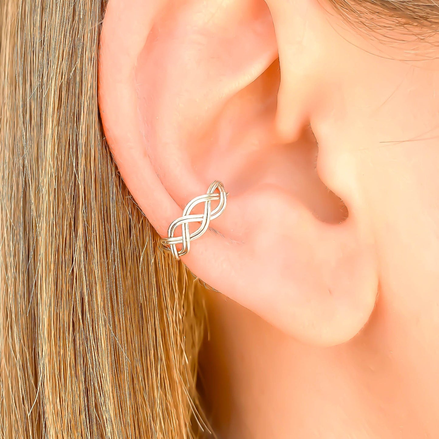 Braid Conch Ear Cuff, 14K Gold Filled