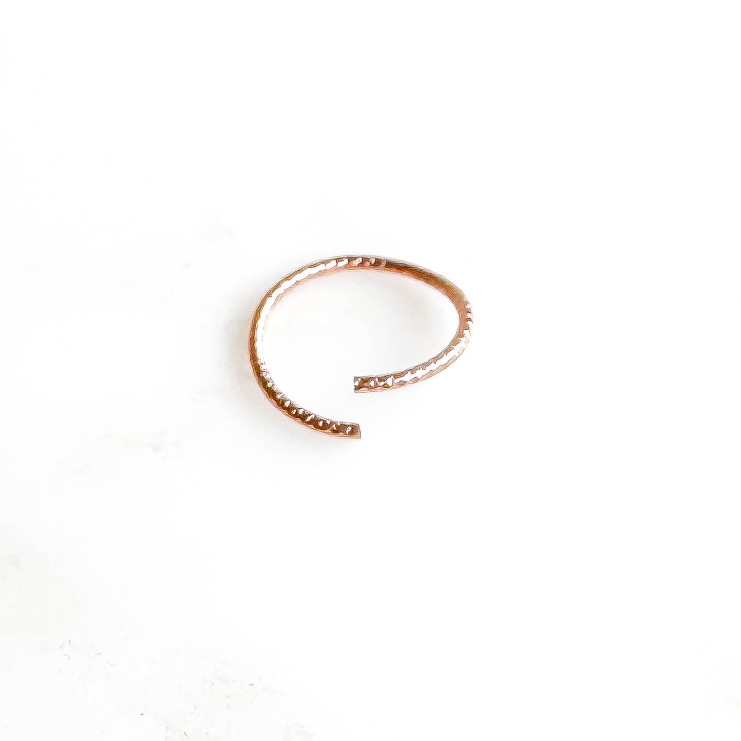 Sparkle Continuous Hoop, 14K Rose Gold Filled