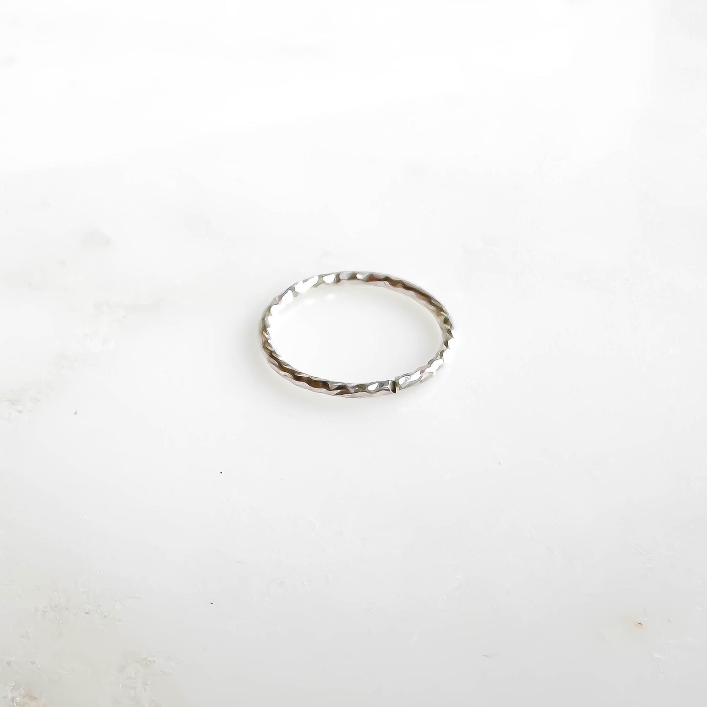 Sparkle Continuous Hoop, Sterling Silver