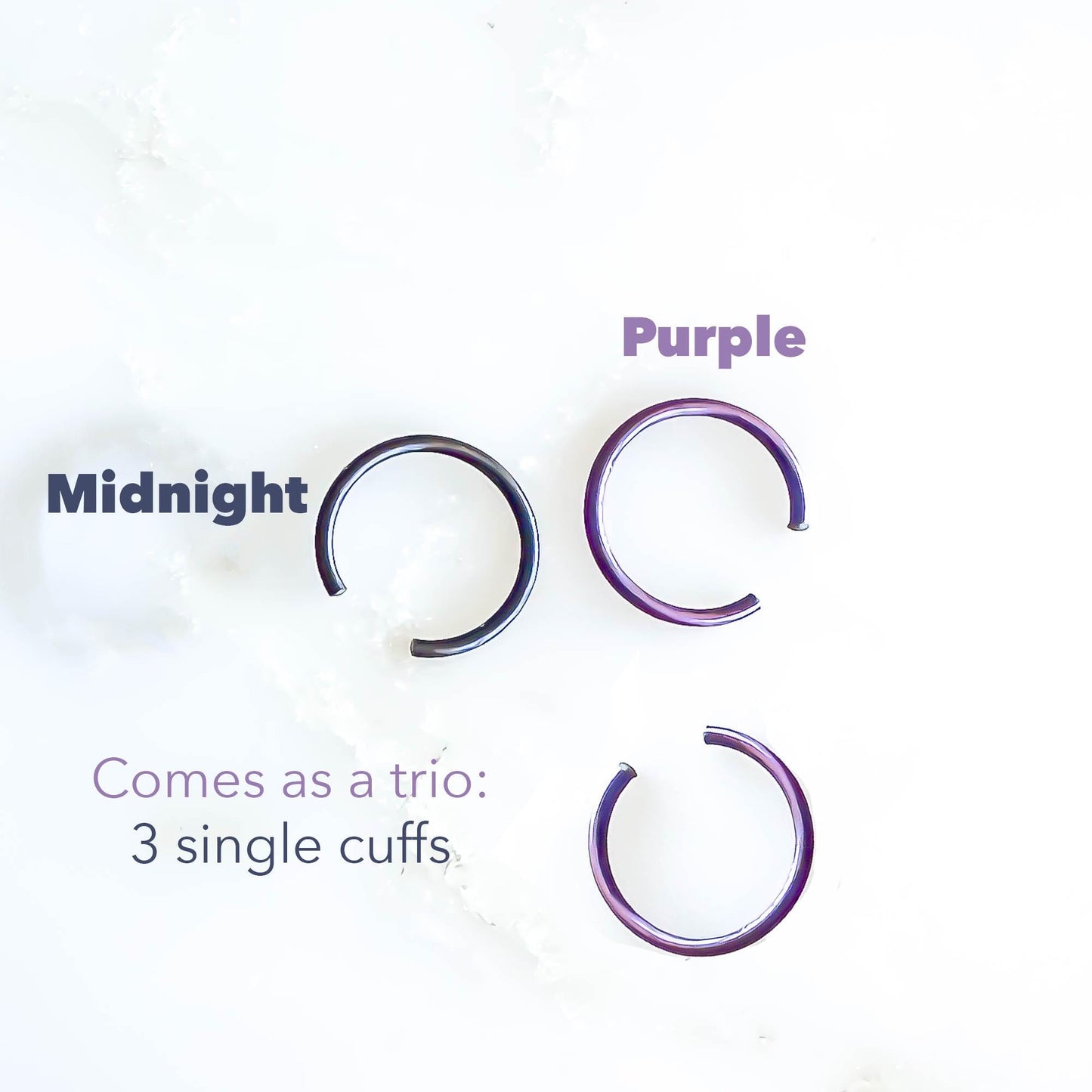 Purple & Midnight Mini Ear Cuffs