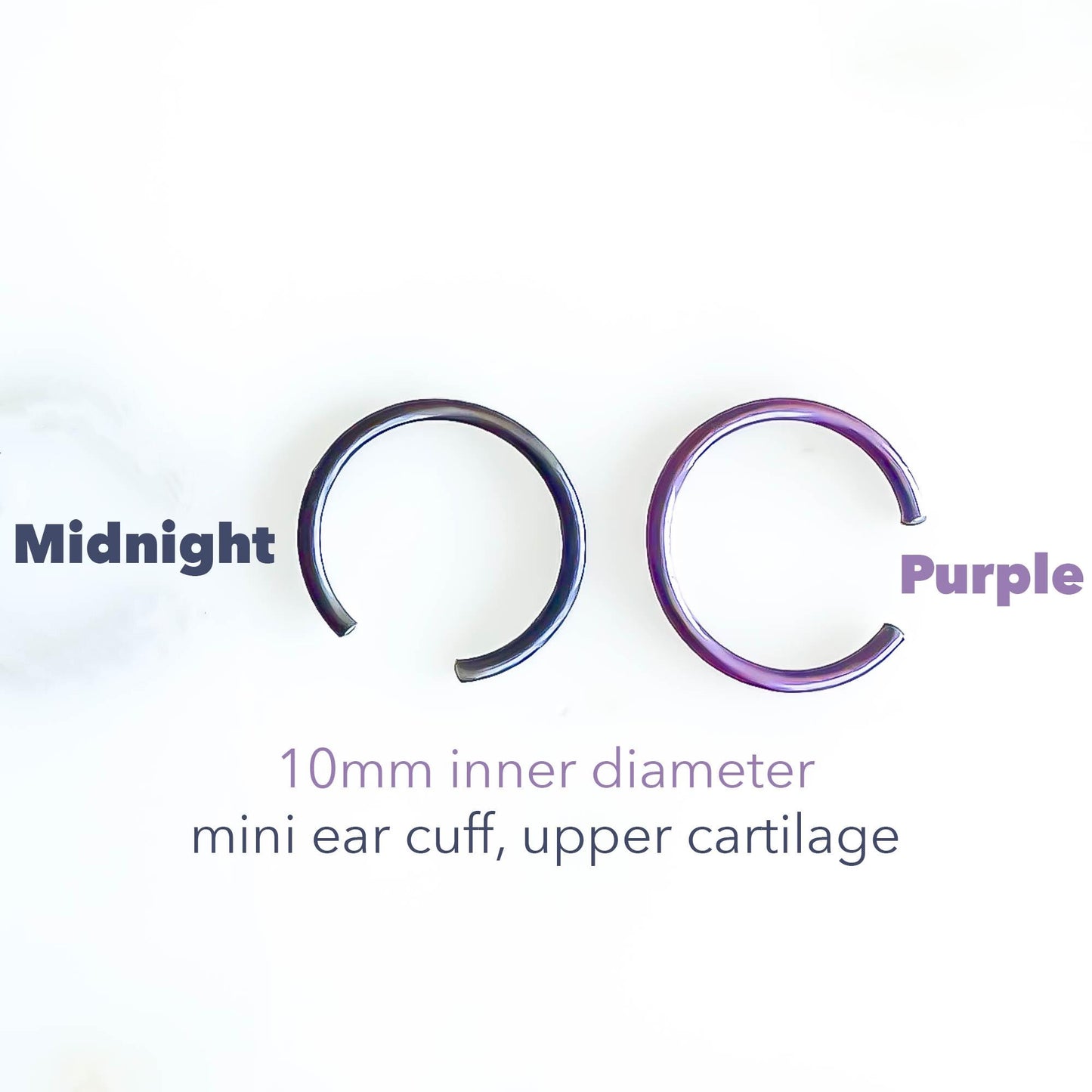 Purple & Midnight Mini Ear Cuffs