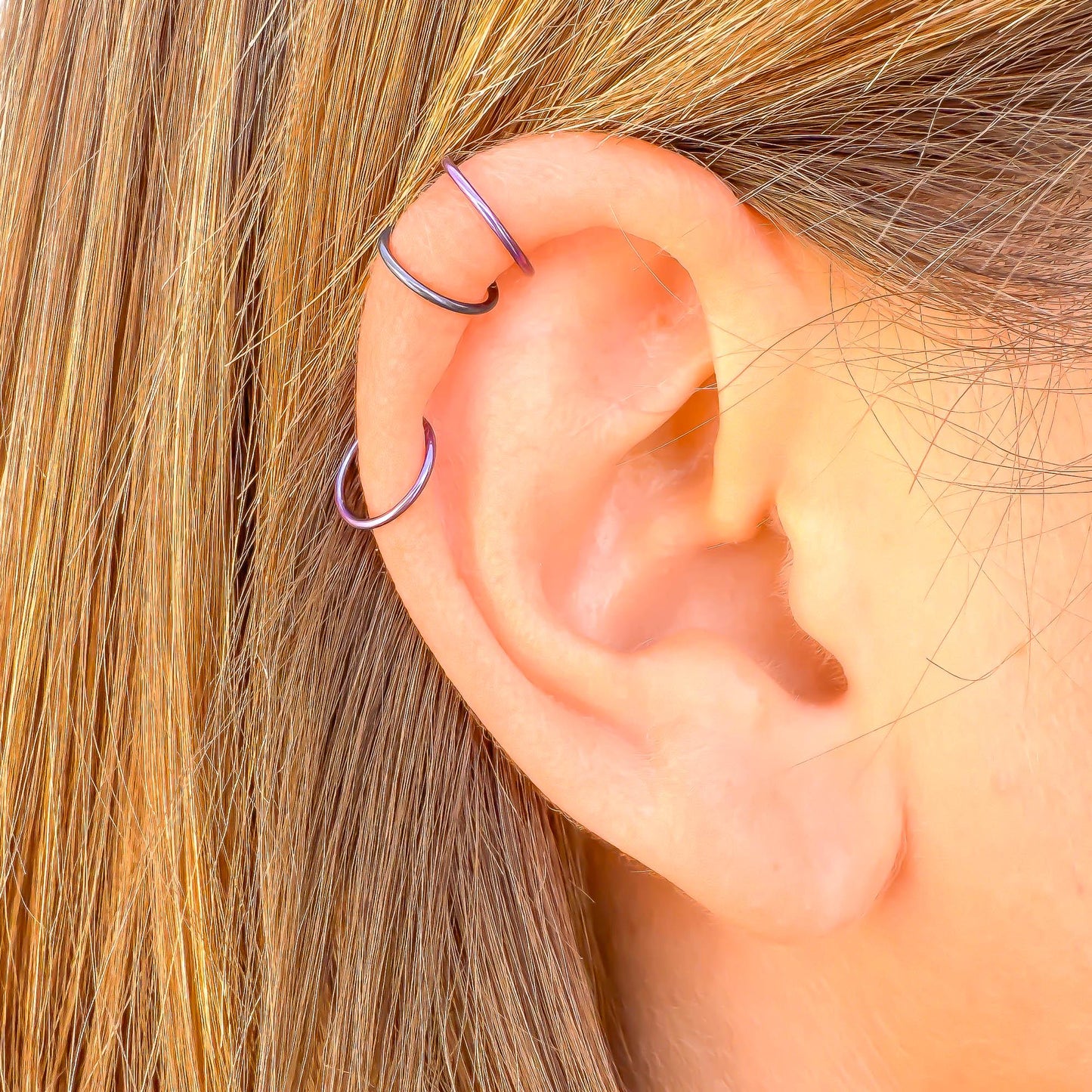 Purple & Midnight Mini Ear Cuffs