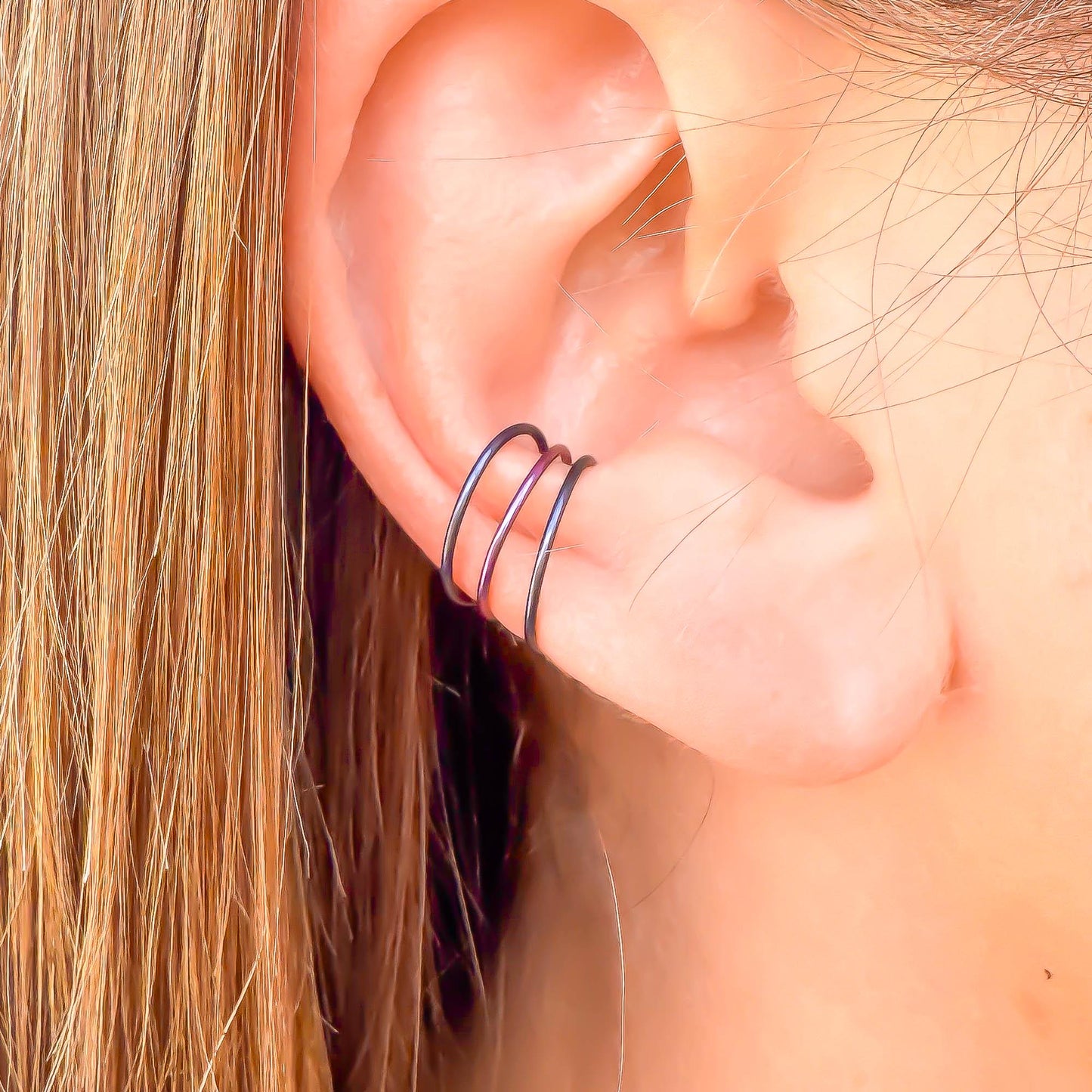 Purple & Midnight Conch Ear Cuffs