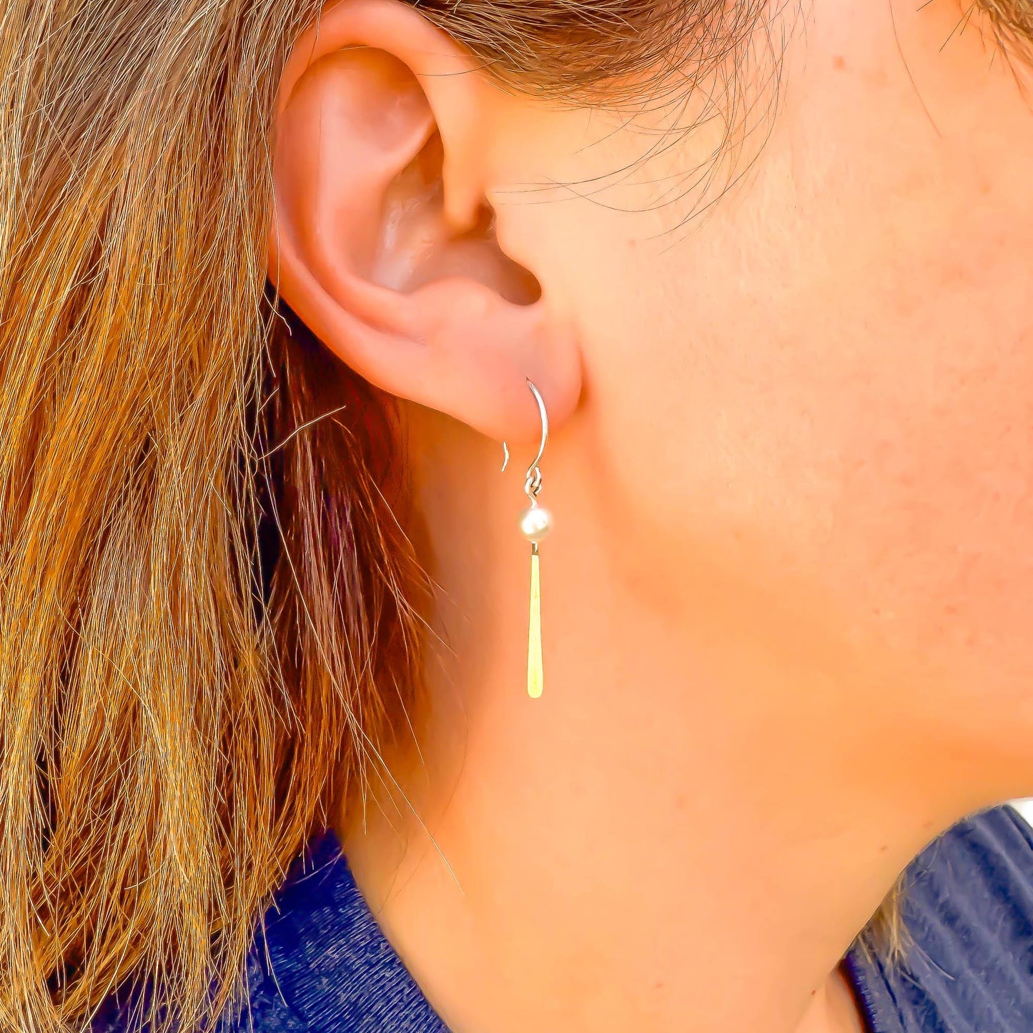 Popular: Pearl Drop Earrings, Sterling Silver