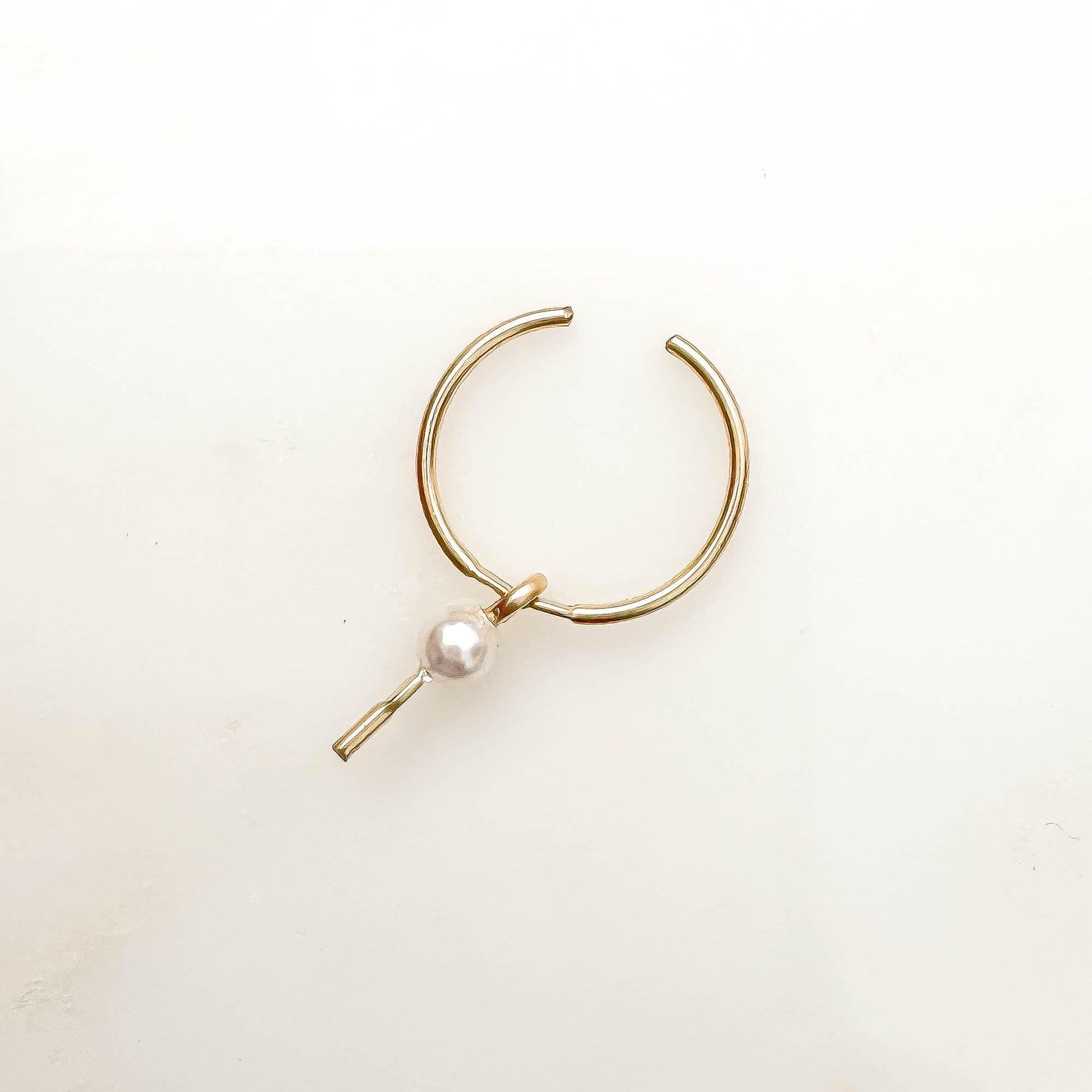 You're Mine: Pearl Drop Ear Cuff, 14K Gold Filled