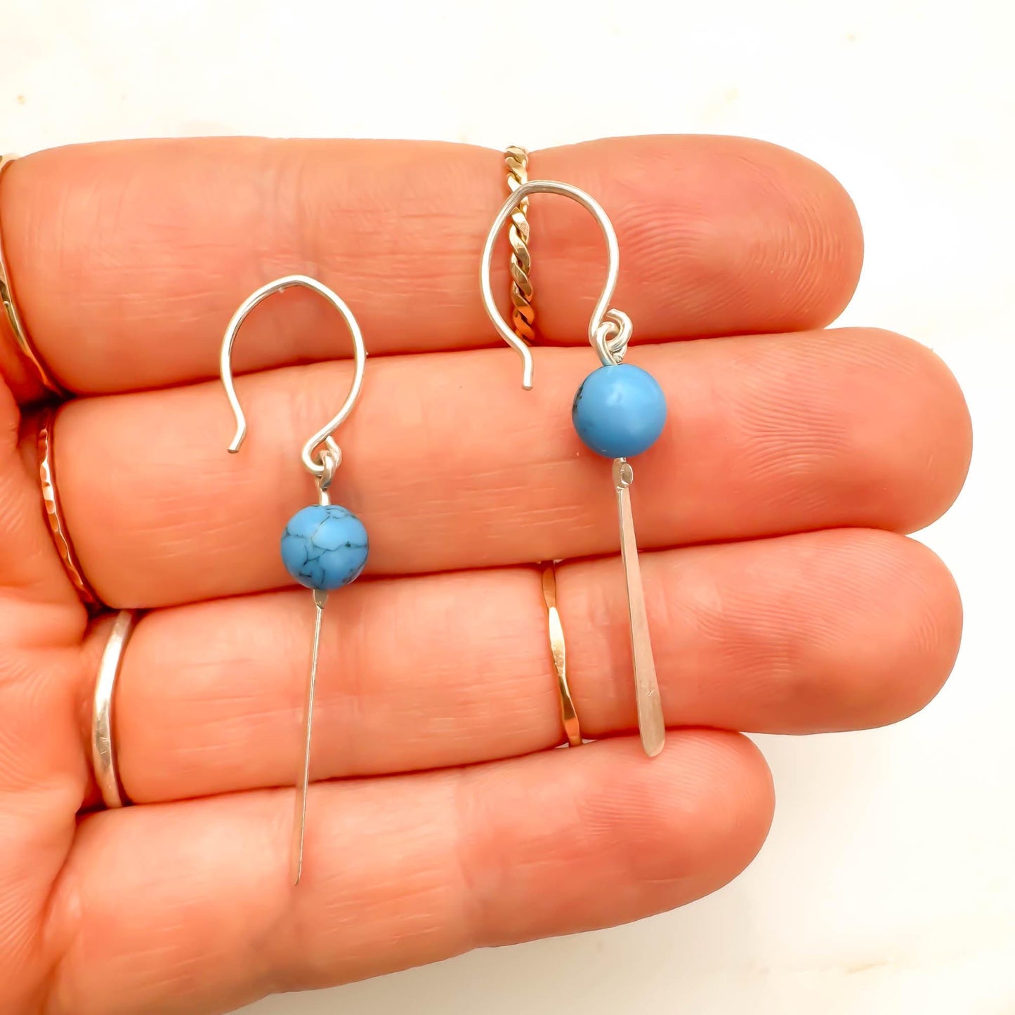 Dear: Royal Blue Drop Earrings, Sterling Silver
