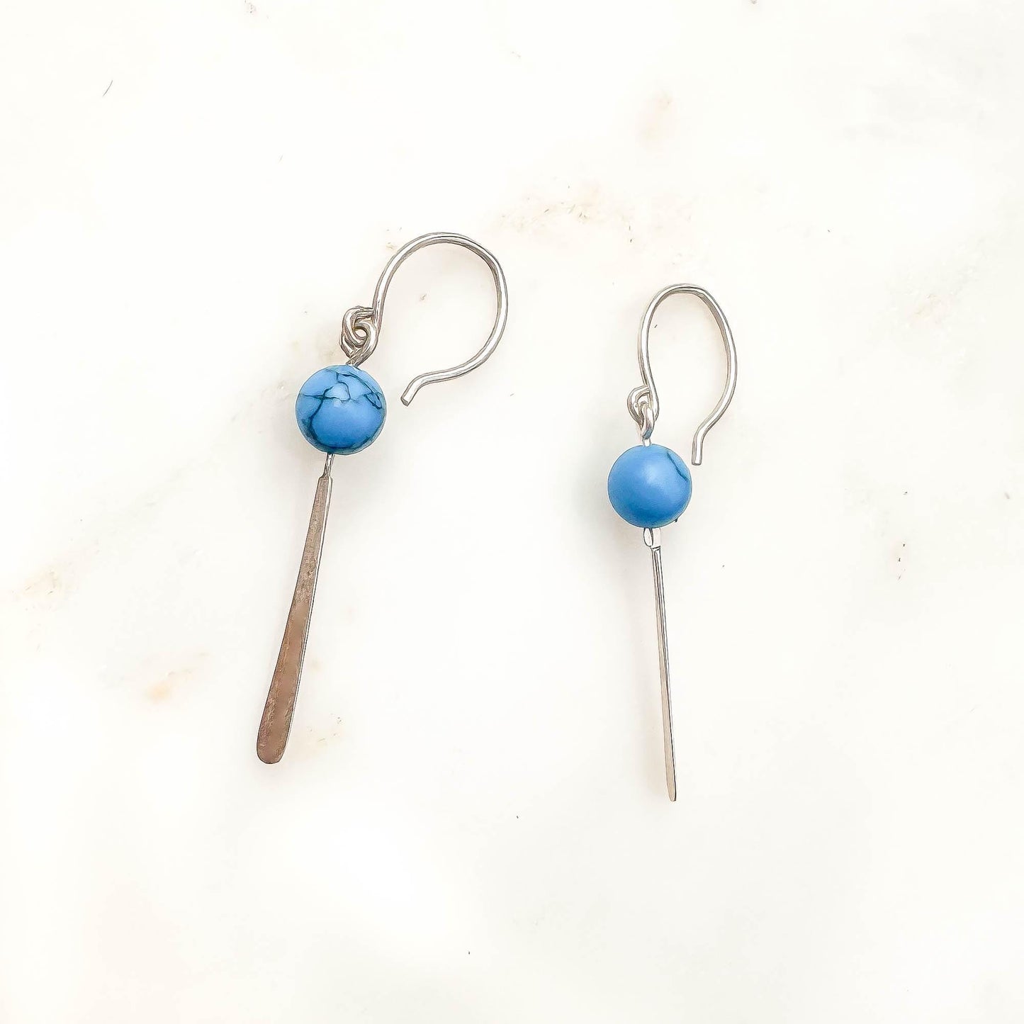 Dear: Royal Blue Drop Earrings, Sterling Silver