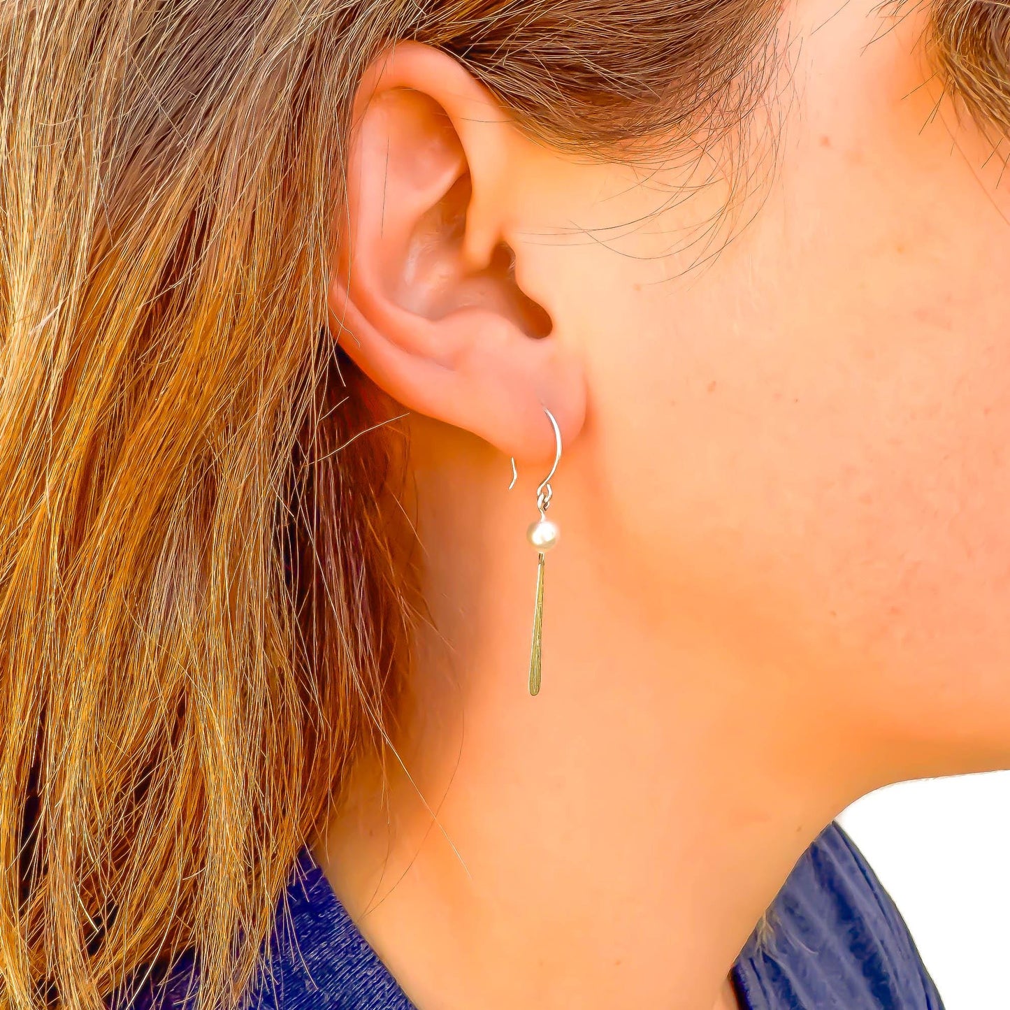 Popular: Pearl Drop Earrings, Sterling Silver