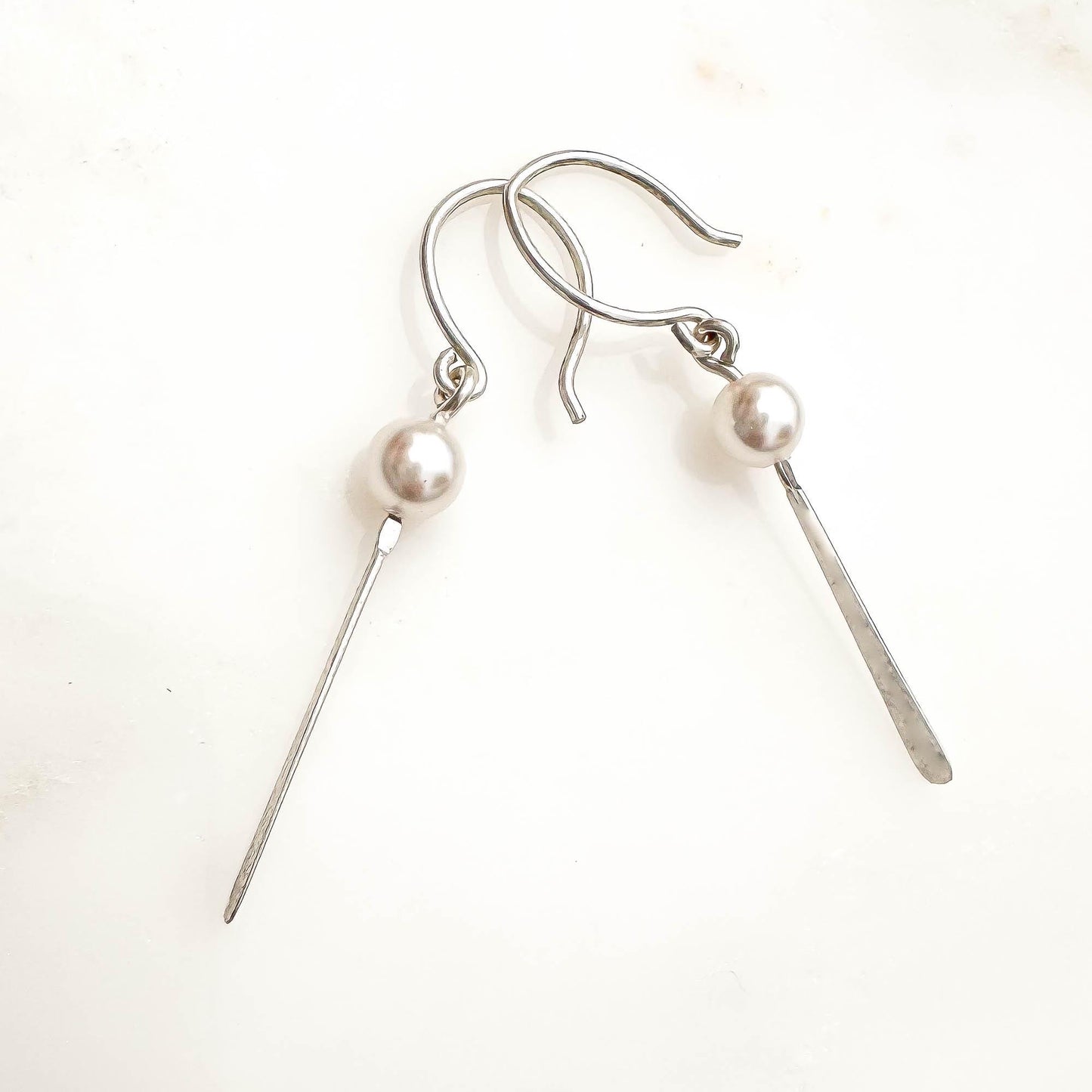 Popular: Pearl Drop Earrings, Sterling Silver