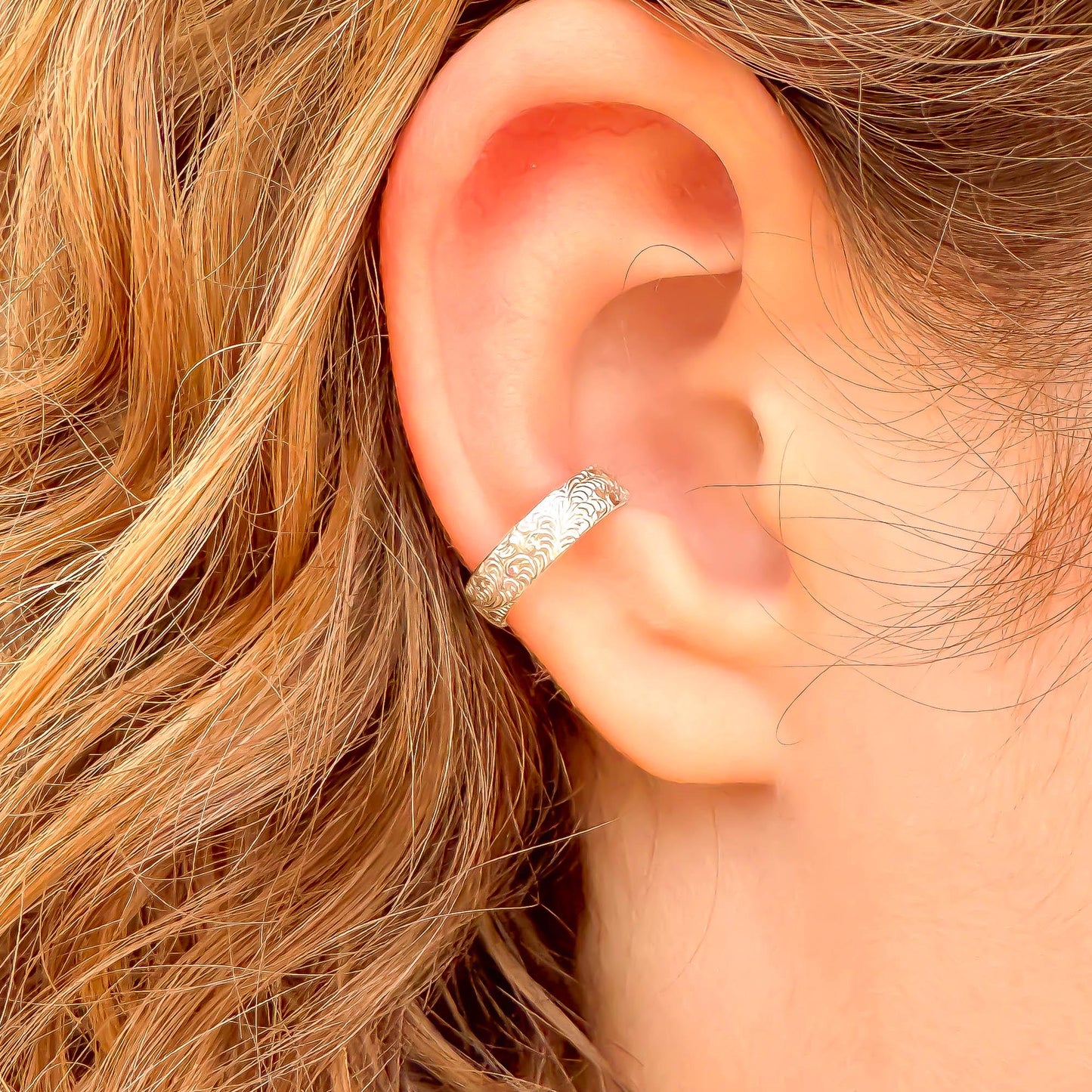 Swirl Conch Ear Cuff, Sterling Silver