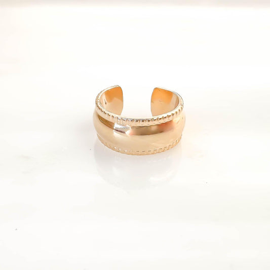 Domed Thick Conch Ear Cuff, 14K Gold Filled