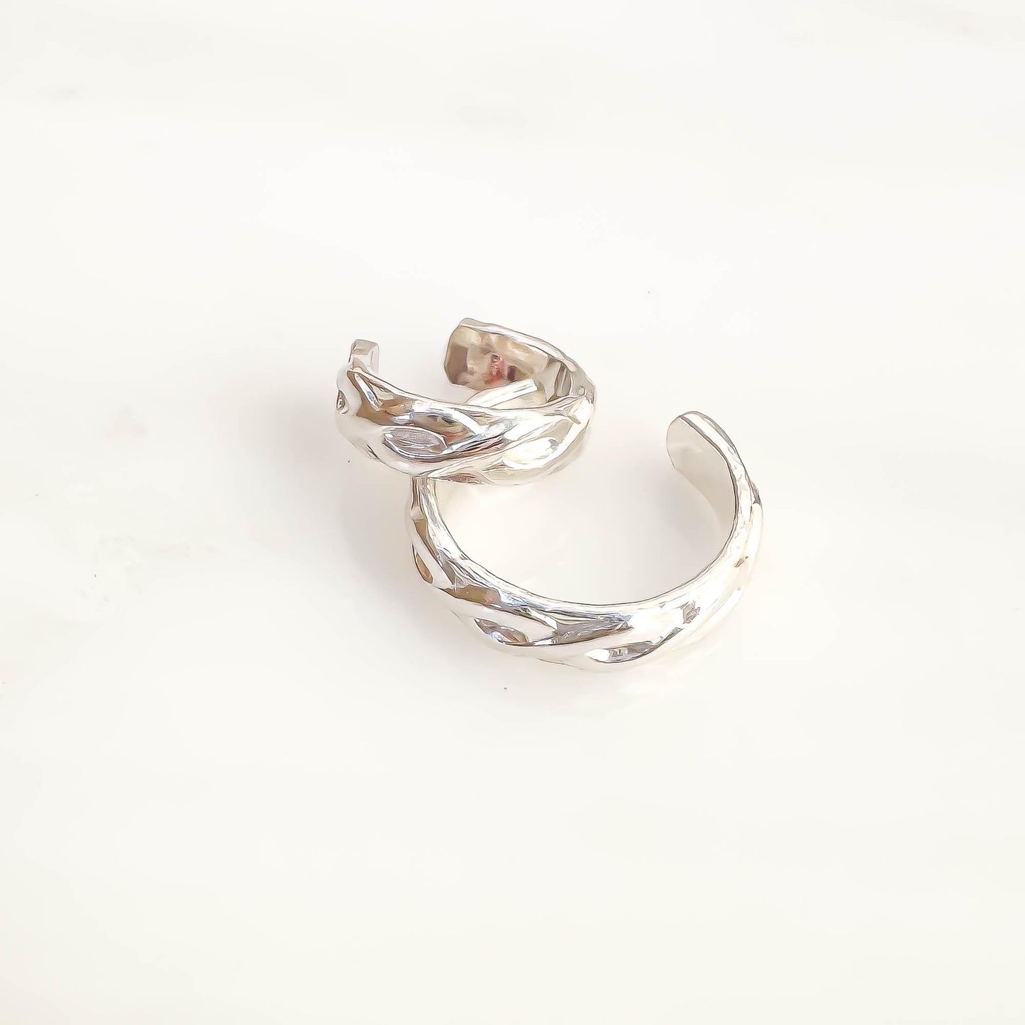 Intertwined Conch Ear Cuff, Sterling Silver