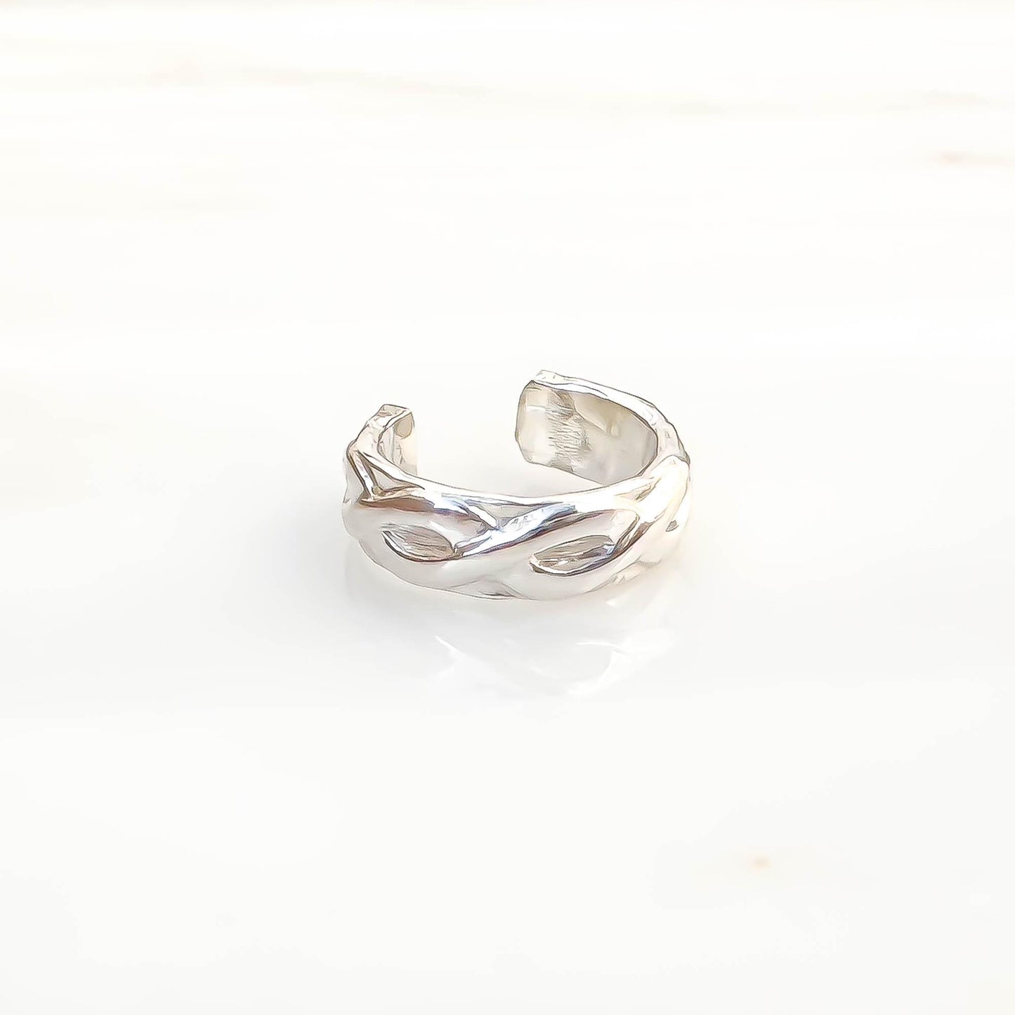 Intertwined Mini Ear Cuff, Sterling Silver