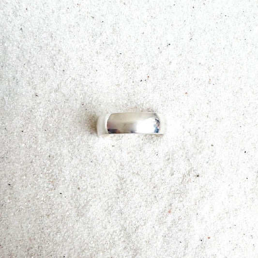 Thick Domed Toe Ring, Sterling Silver