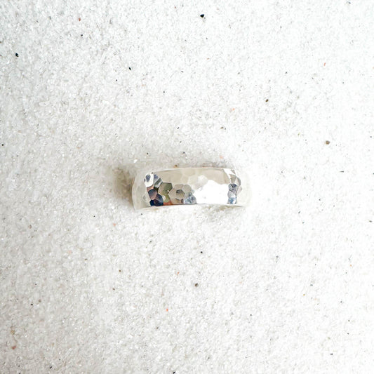 Hammered Domed Toe Ring, Sterling Silver