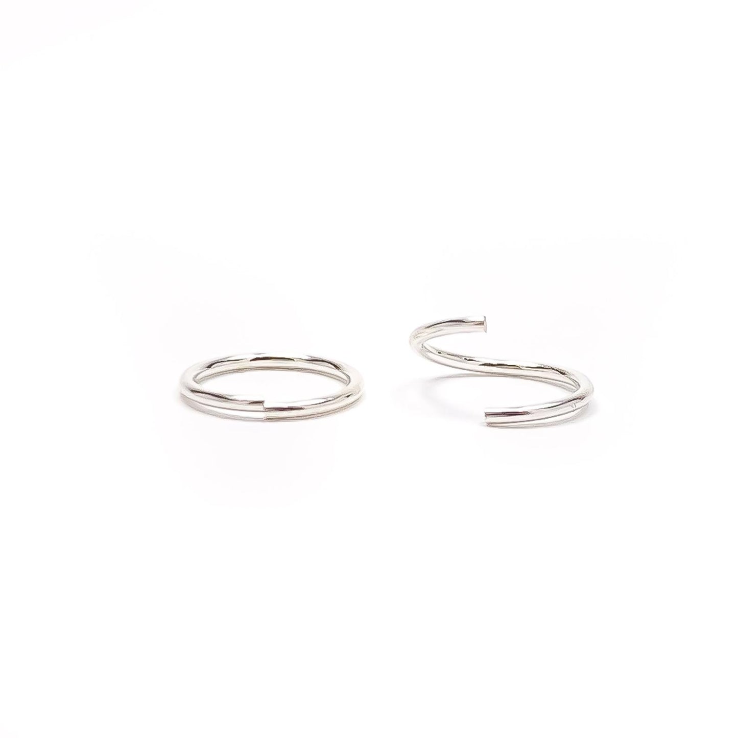 Silver-huggie-hoop-earrings