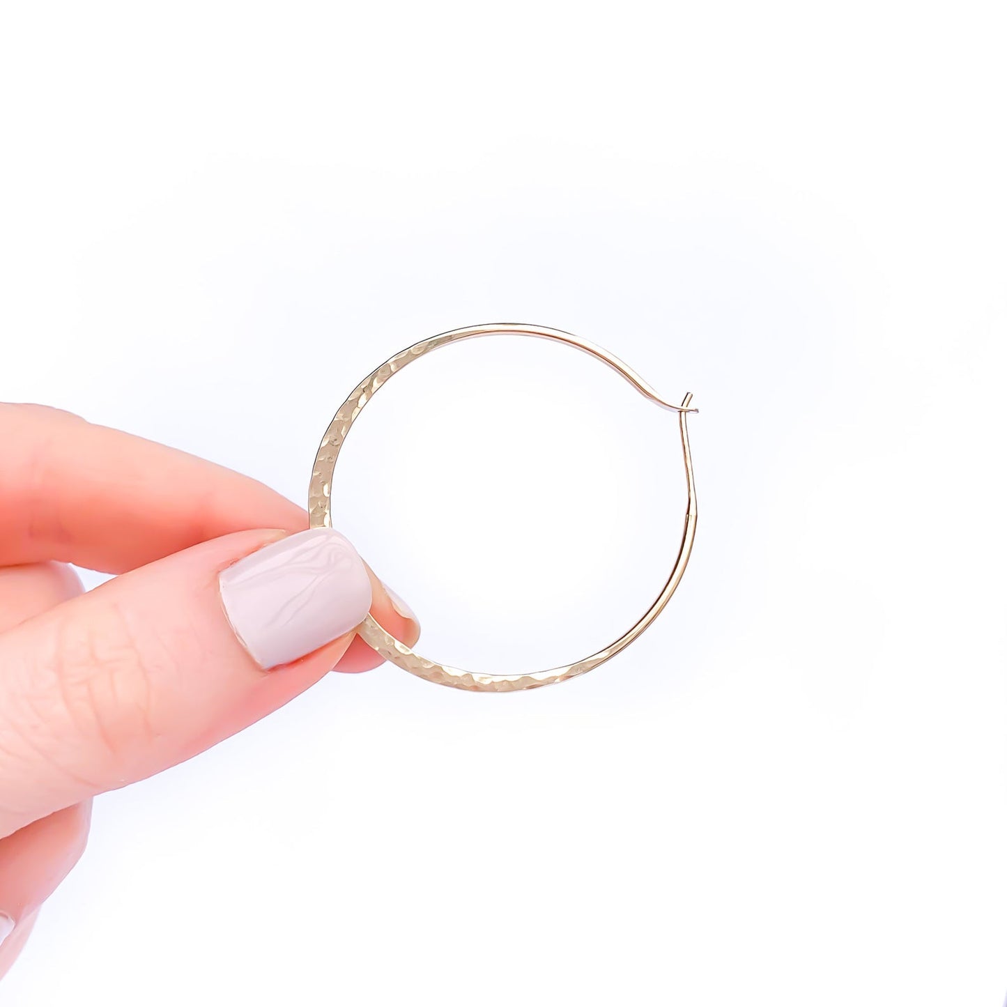 hammered-hoop-earrings