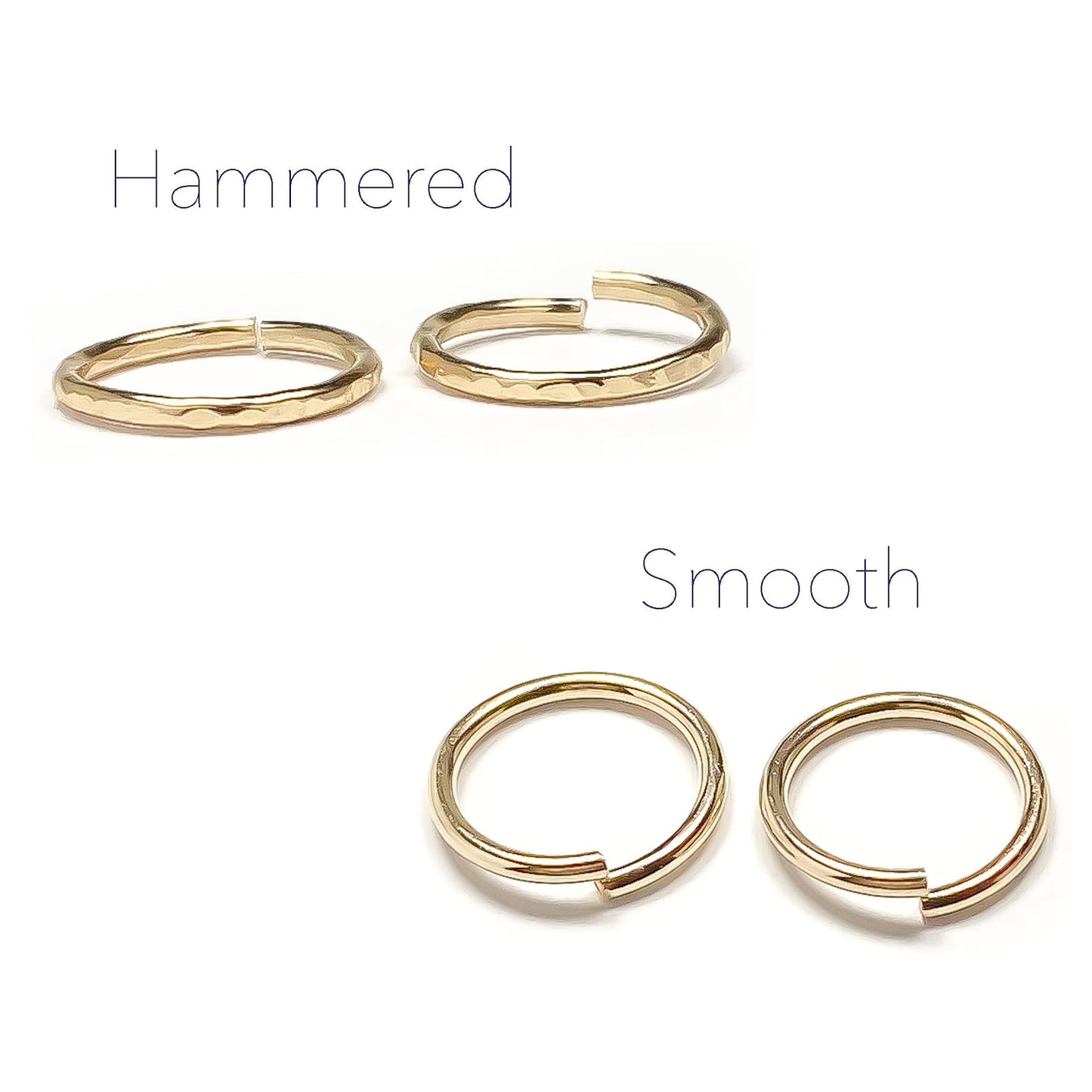 Helix Hammered Hoop Earring