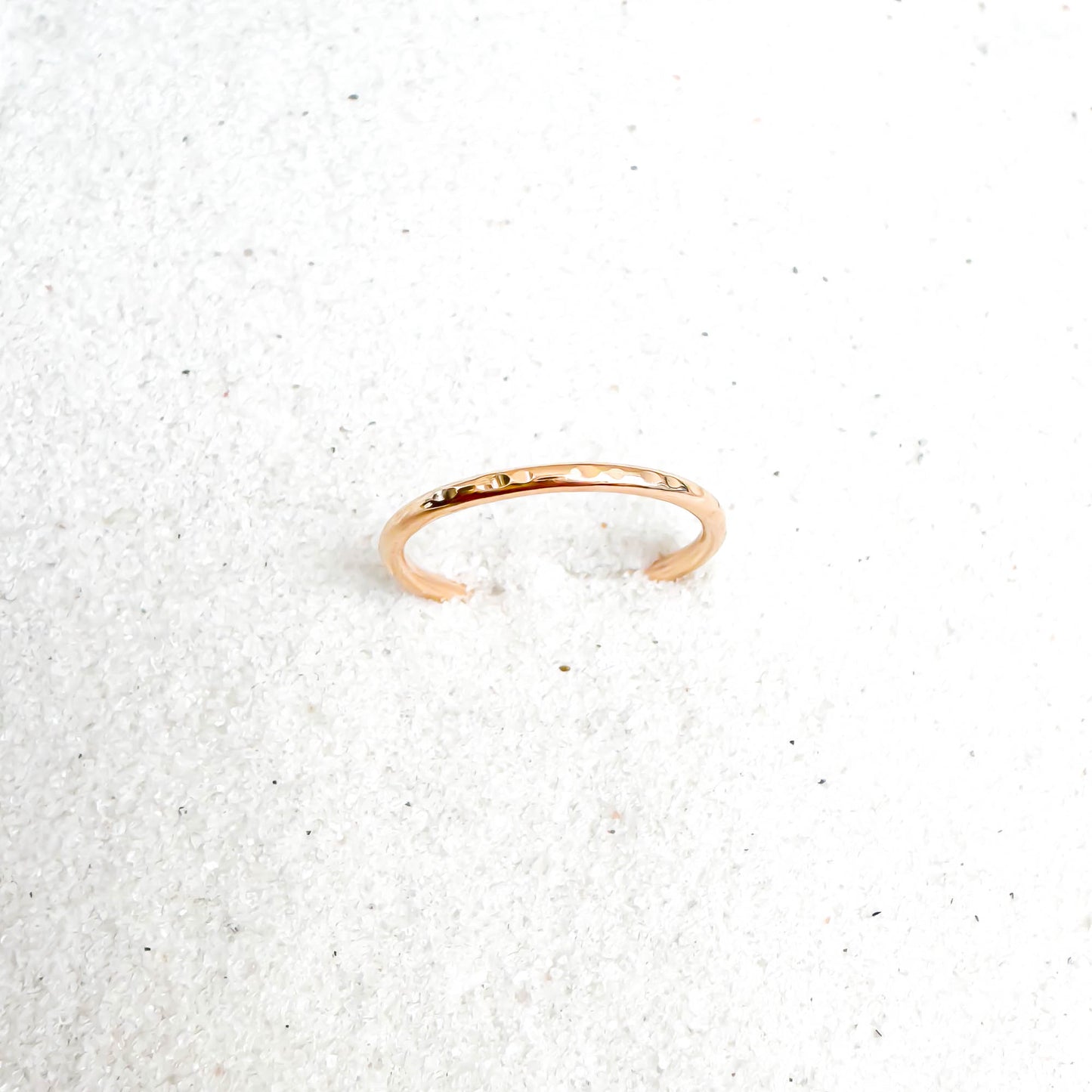 Gold Filled Toe Ring Hammered