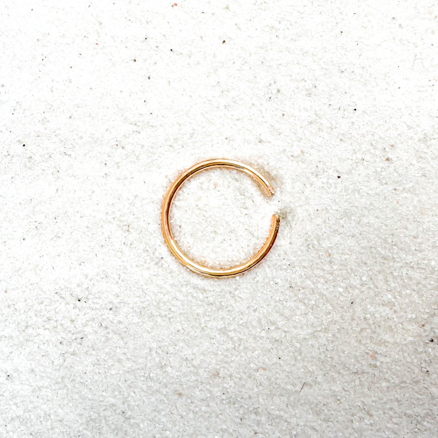 Gold Filled Toe Ring Hammered