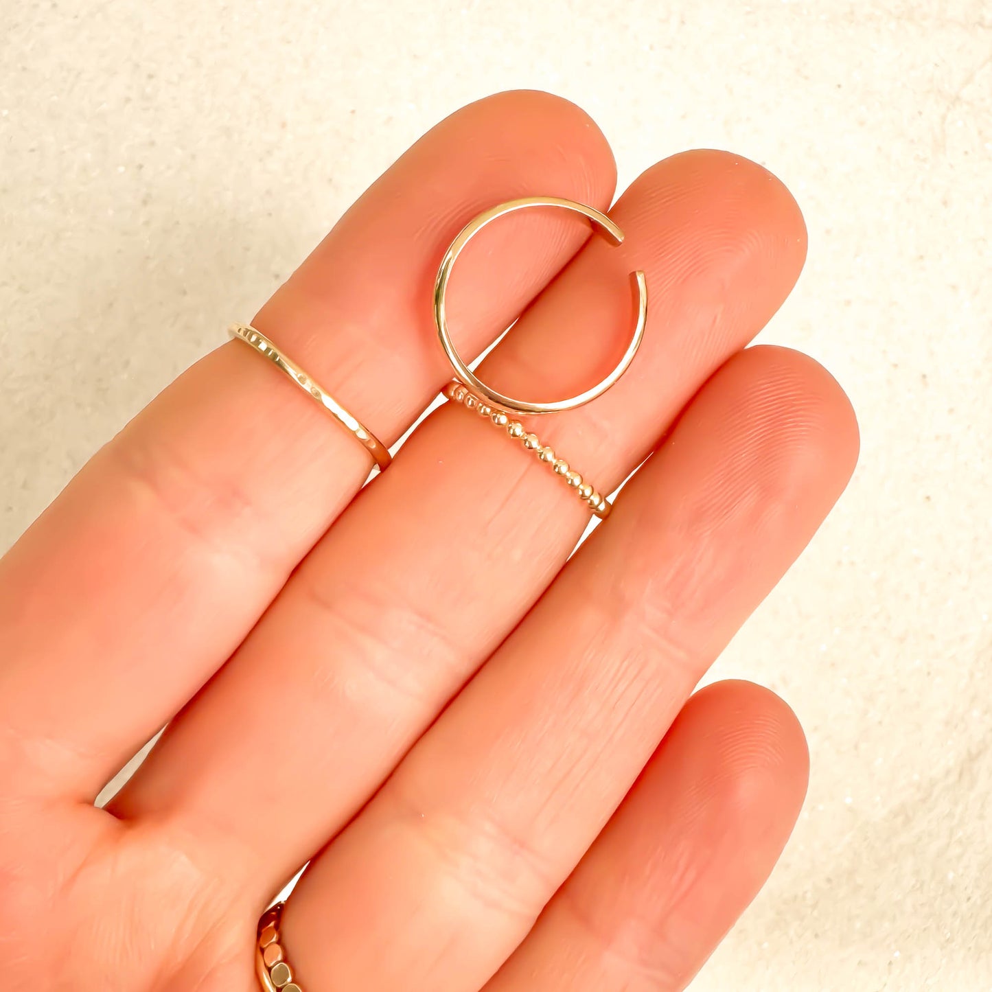 Half Round Toe Ring, 14K Gold Filled