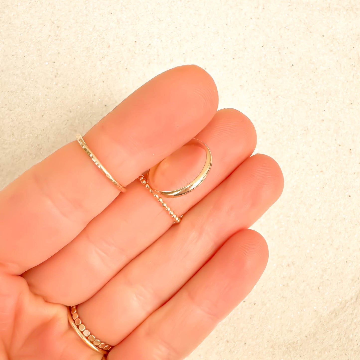 Half Round Toe Ring, 14K Gold Filled