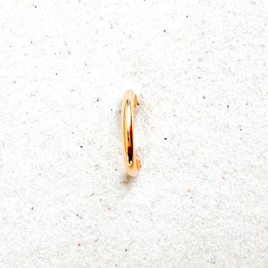Dainty Half Round Toe Ring, 14K Gold Filled
